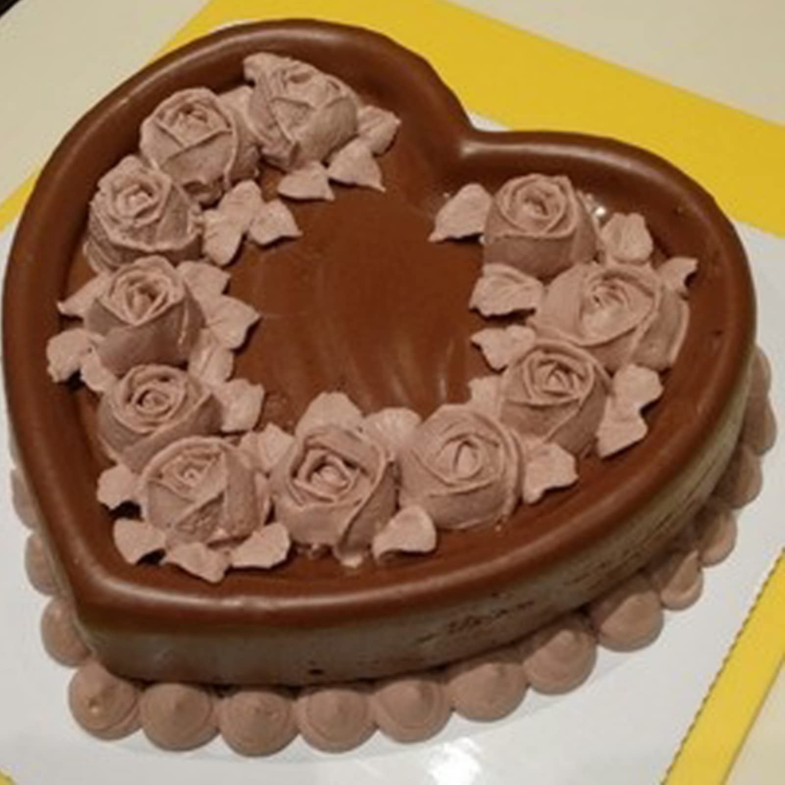 Kefyixc Set Of 3 Heart-Shaped Cake Pan,6 Inch Heart-Shaped Cake Tin, Aluminum, For Weddings, Parties, Family And Other Occasions