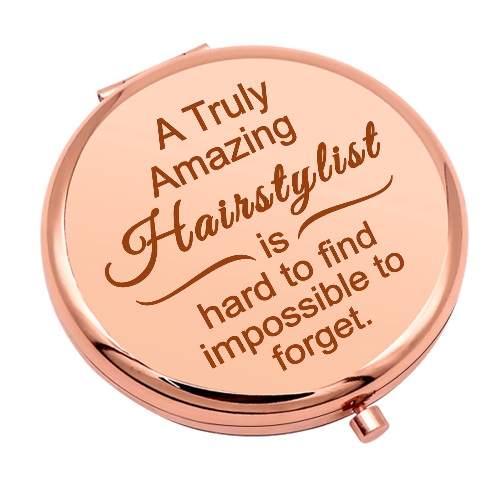 Hair Stylist Gifts for Women Hairdresser Gift Appreciation Present Compact Makeup Mirror for Hairdresser Thanks You Folding Make