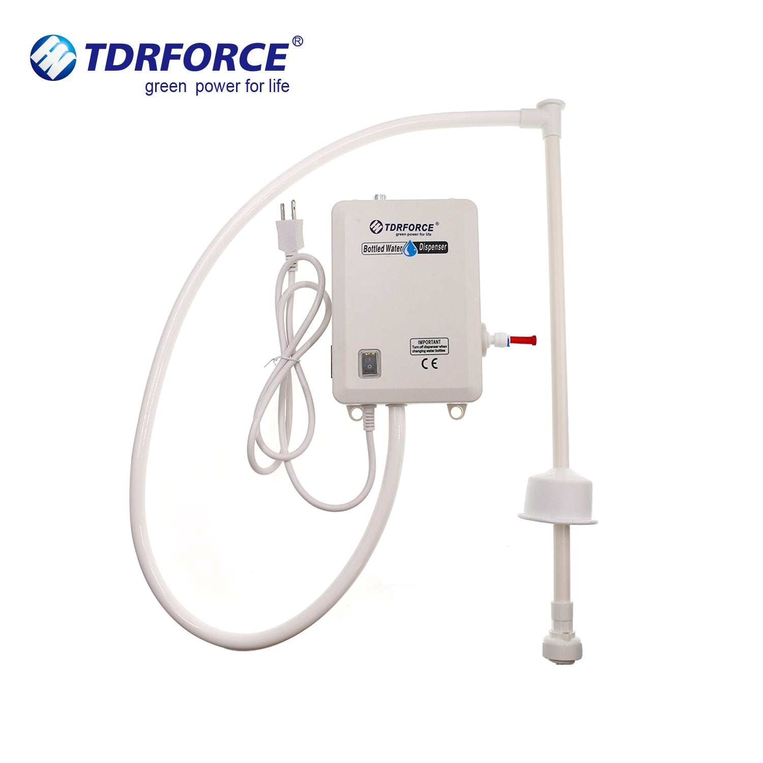 TDRFORCE 5 Gallon Automatic Bottled Water Dispenser Pump System for Home Electric Drinking Water Jug Dispenser Pump for 5 Gallon Bottle Fridge Water Dispenser Refrigerator Ice Maker Water Pump