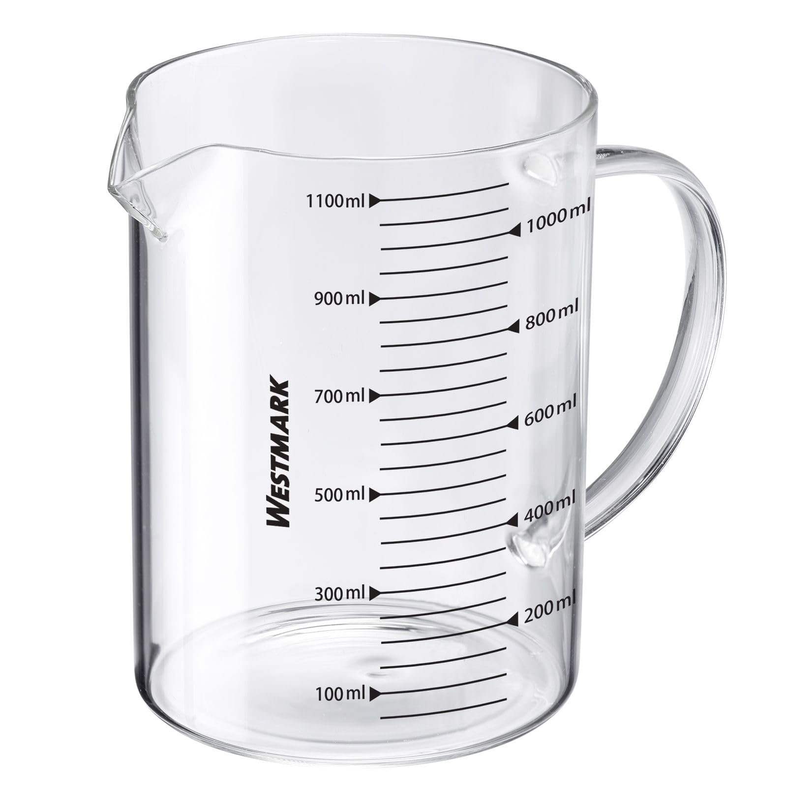 Westmark Glass Measuring Jug - Ideal for Measuring Ingredients in Baking and Cooking, Microwave Safe, Temperature Resistant, Ego