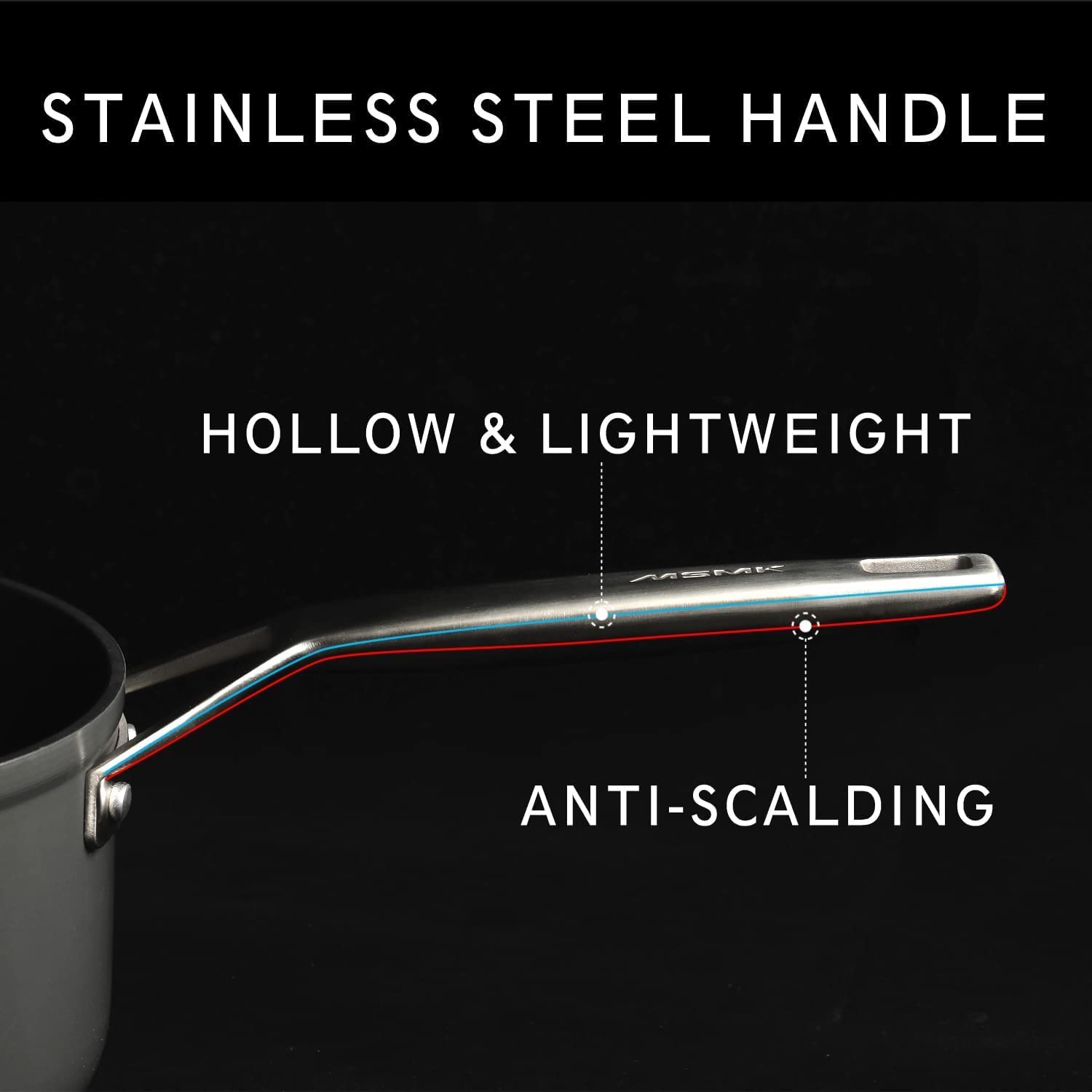 MsMk 7-Inch Nonstick Frying Pan with Lid, Hard Anodized Grey, Aluminum, Oven Safe to 700°F, Dishwasher Safe, Ideal for Eggs and Omelettes