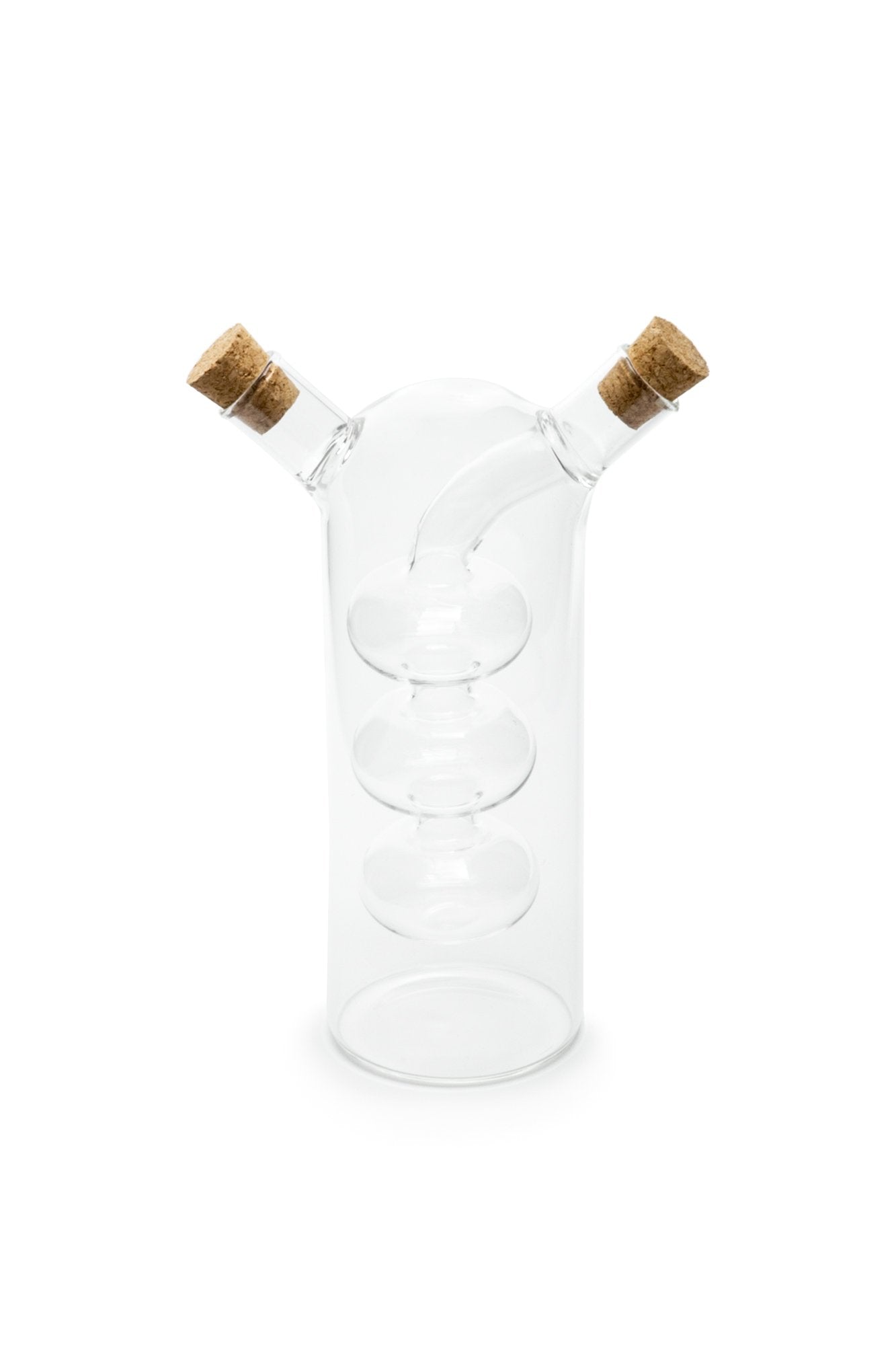 Fox Run 7053 Run Bubble Design Oil And Vinegar Bottle, Bubbles, Clear
