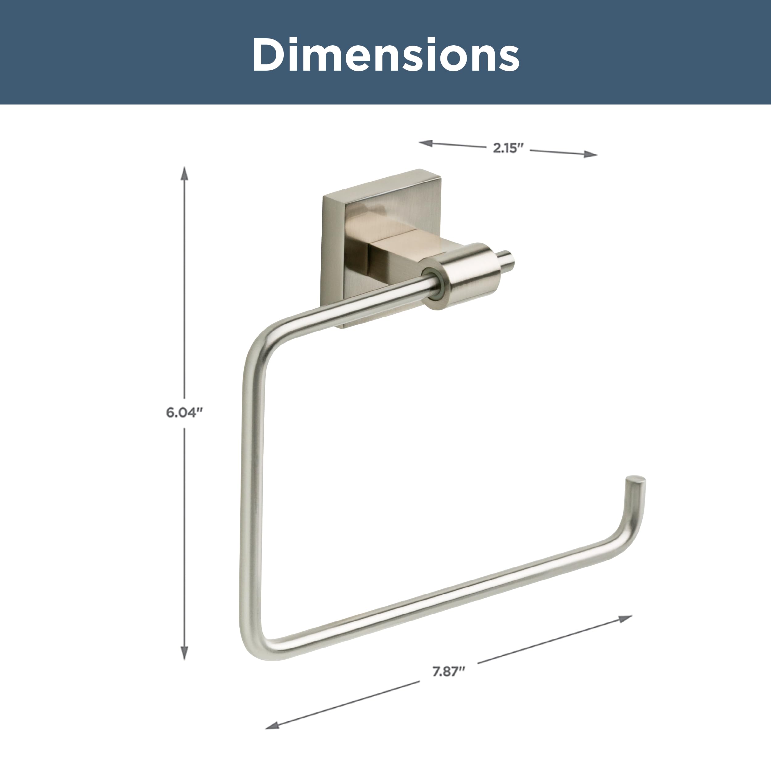 Franklin Brass MAX46-SN Maxted Towel Ring in Brushed Nickel