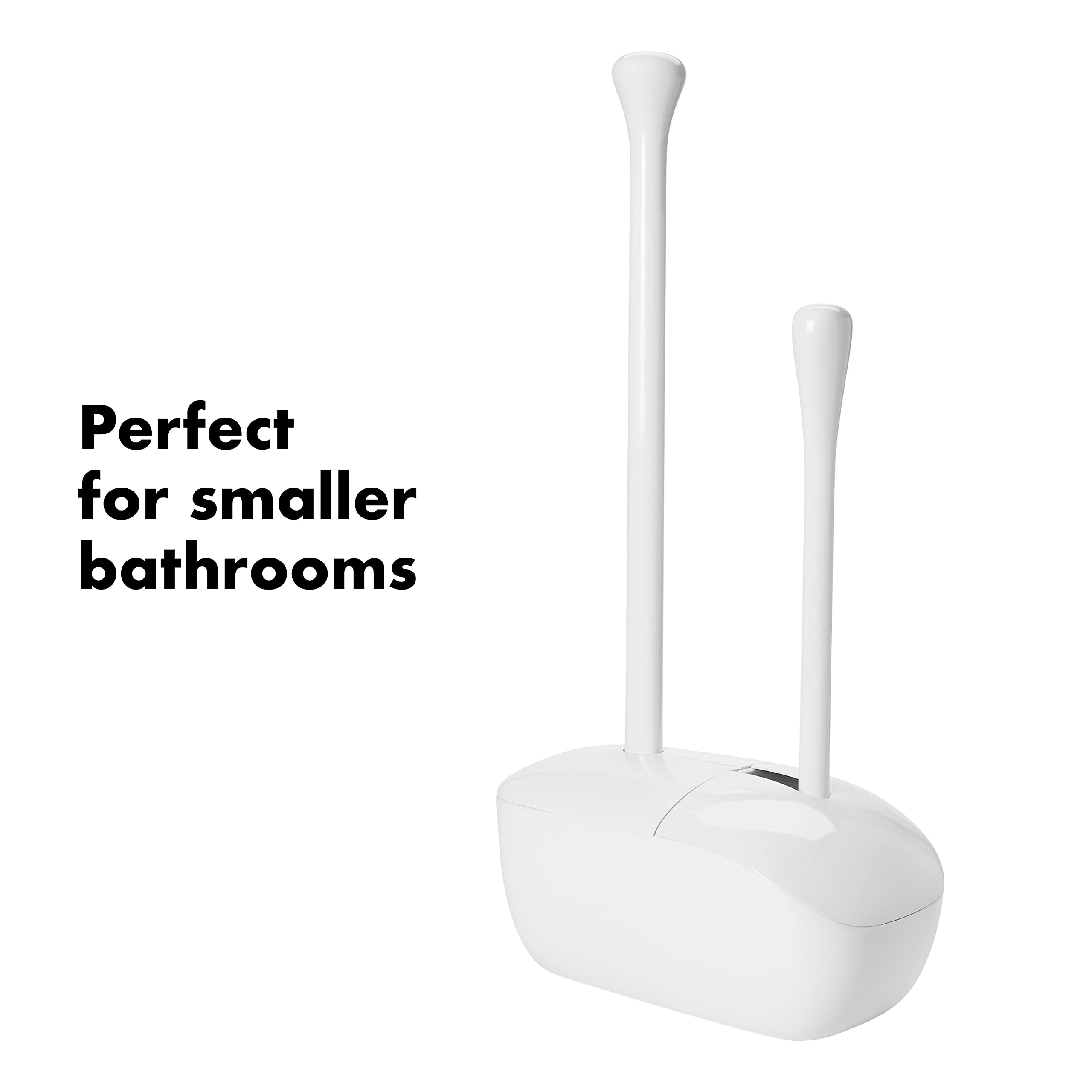 OXO Good Grips Set Toilet Brush & Plunger Combo  White