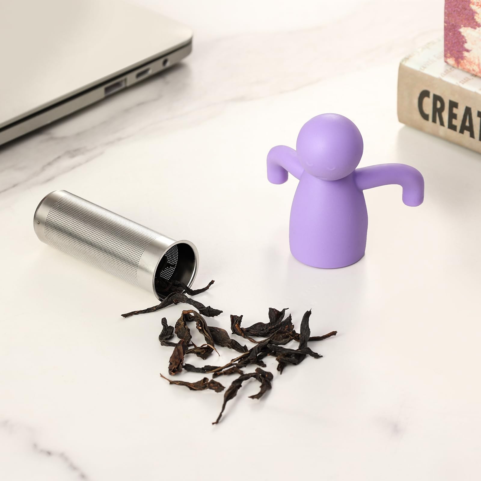 Leden Loose Leaf Tea Steeper Cute Tea Infuser For Girl Kids Extra Fine Mesh Tea Ball Stainless Steel Tea Filter For Cup Mug Pot