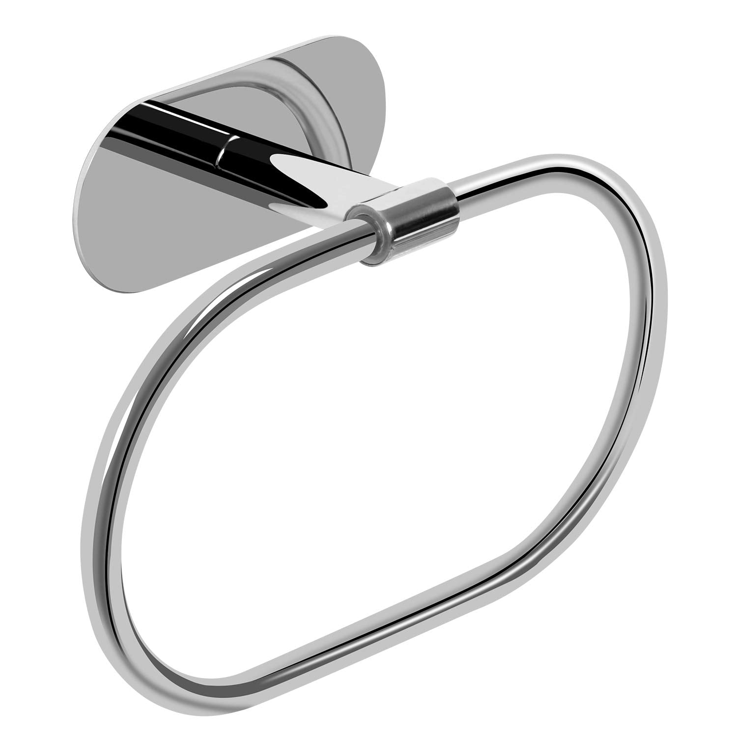 Houseaid Self Adhesive Towel Ring For Bathroom, Stainless Steel Adhesive Hand Towel Holder, No Drilling Modern Hand Towel Hanger