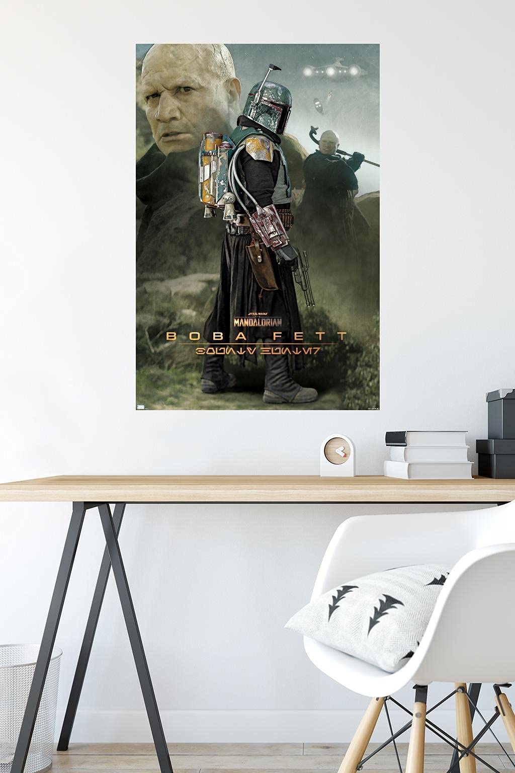 Trends International Star Wars: The Mandalorian Season 2-Boba Fett Wall Poster, 22.375 In X 34 In, Unframed Version