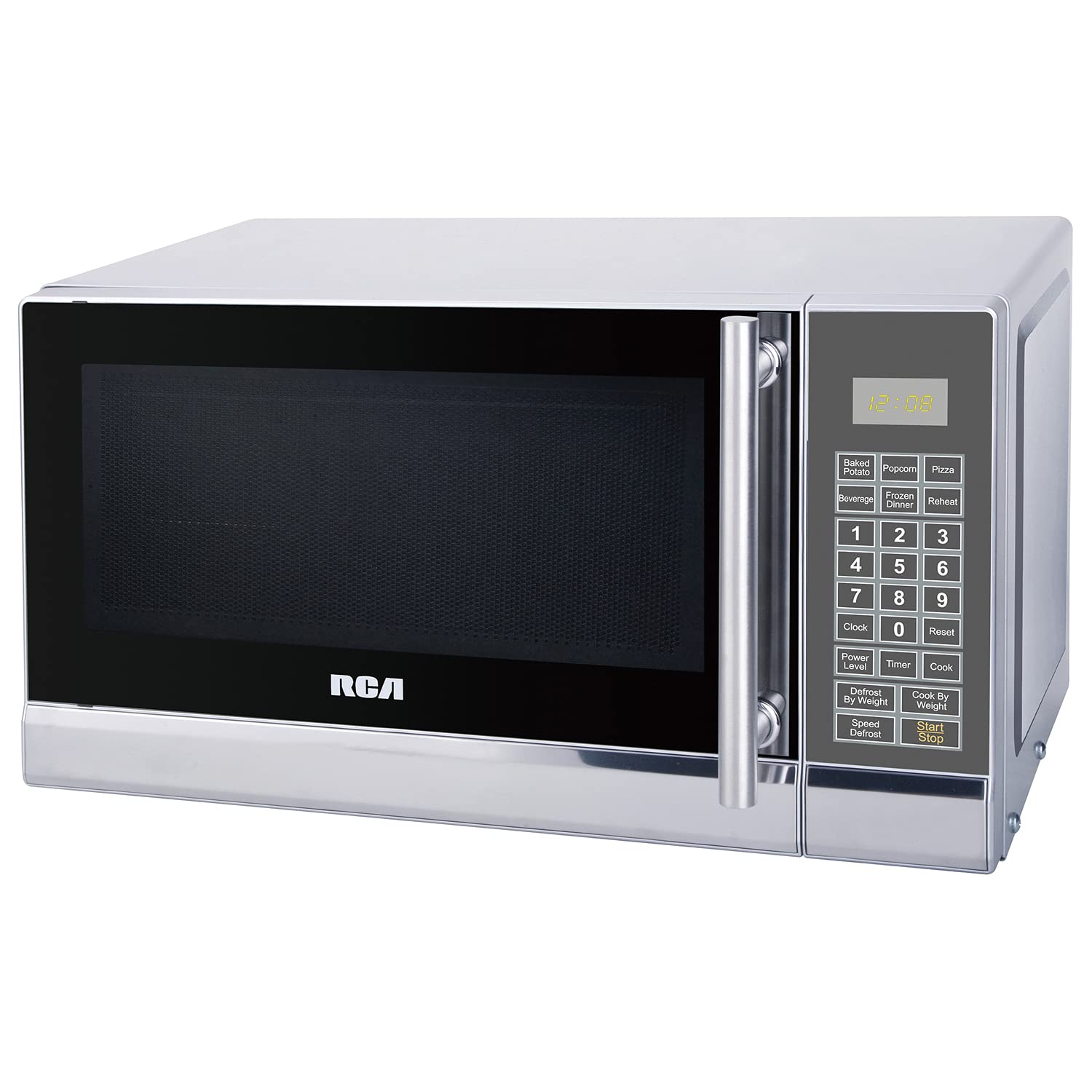 RCA RMW741 0.7 Cubic Foot Microwave, Stainless Steel Design, Silver