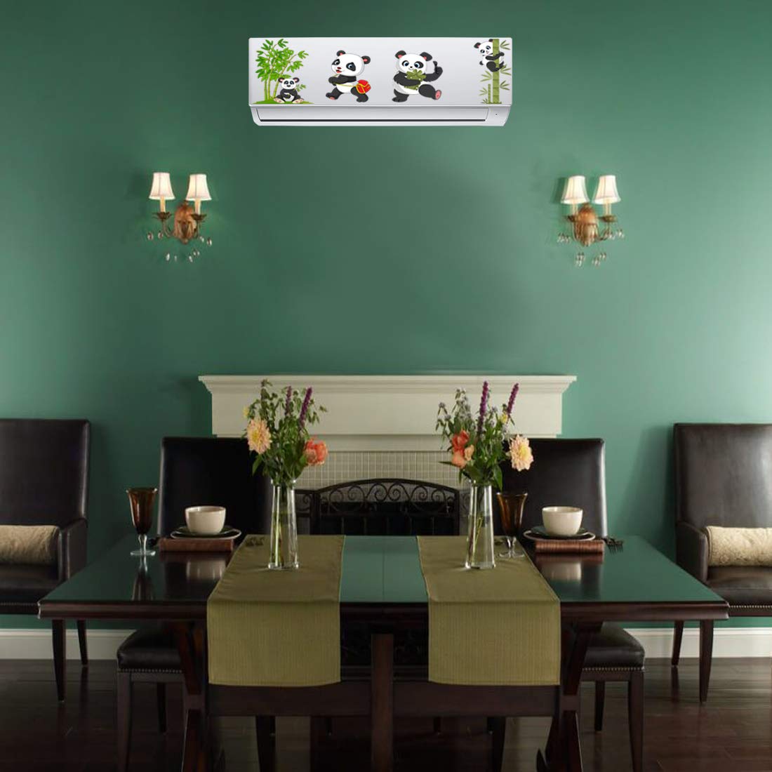 Rangoli Wall Ac Sticker 20Cm Or 90Cm Pack Of 1 Multicolorvinyl Ac 31