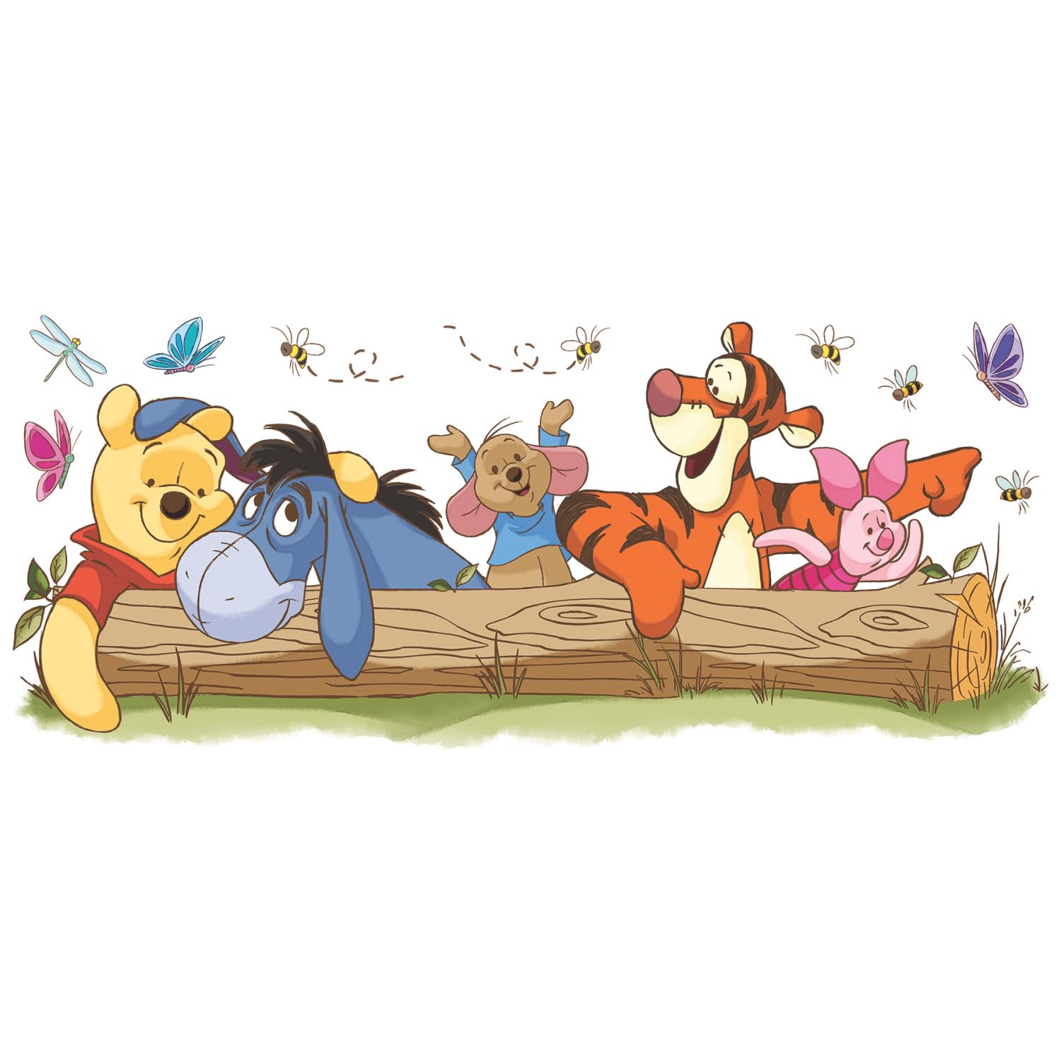 Disney Winnie The Pooh & Friends Outdoor Fun Giant Peel And Stick Wall Decals By Roommates, Rmk2553Gm