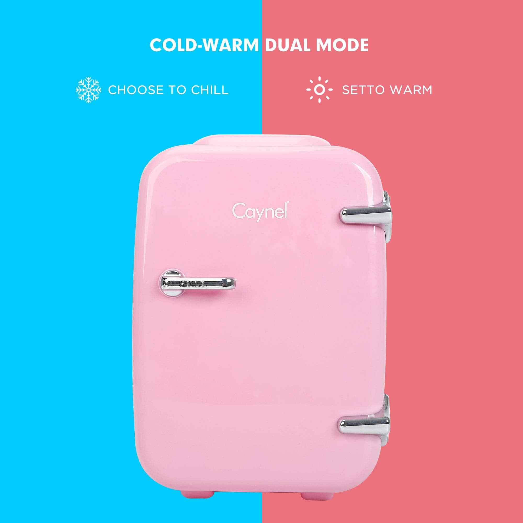 Caynel Mini Fridge Portable Thermoelectric 4 Liter Cooler And Warmer For Skincare, Eco Friendly Beauty Fridge For Foods,Medicati