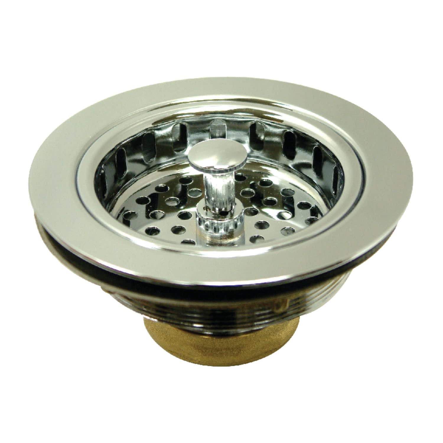 Kingston Brass KBS1001 Heavy Duty Kitchen Sink Waste Basket  Polished Chrome
