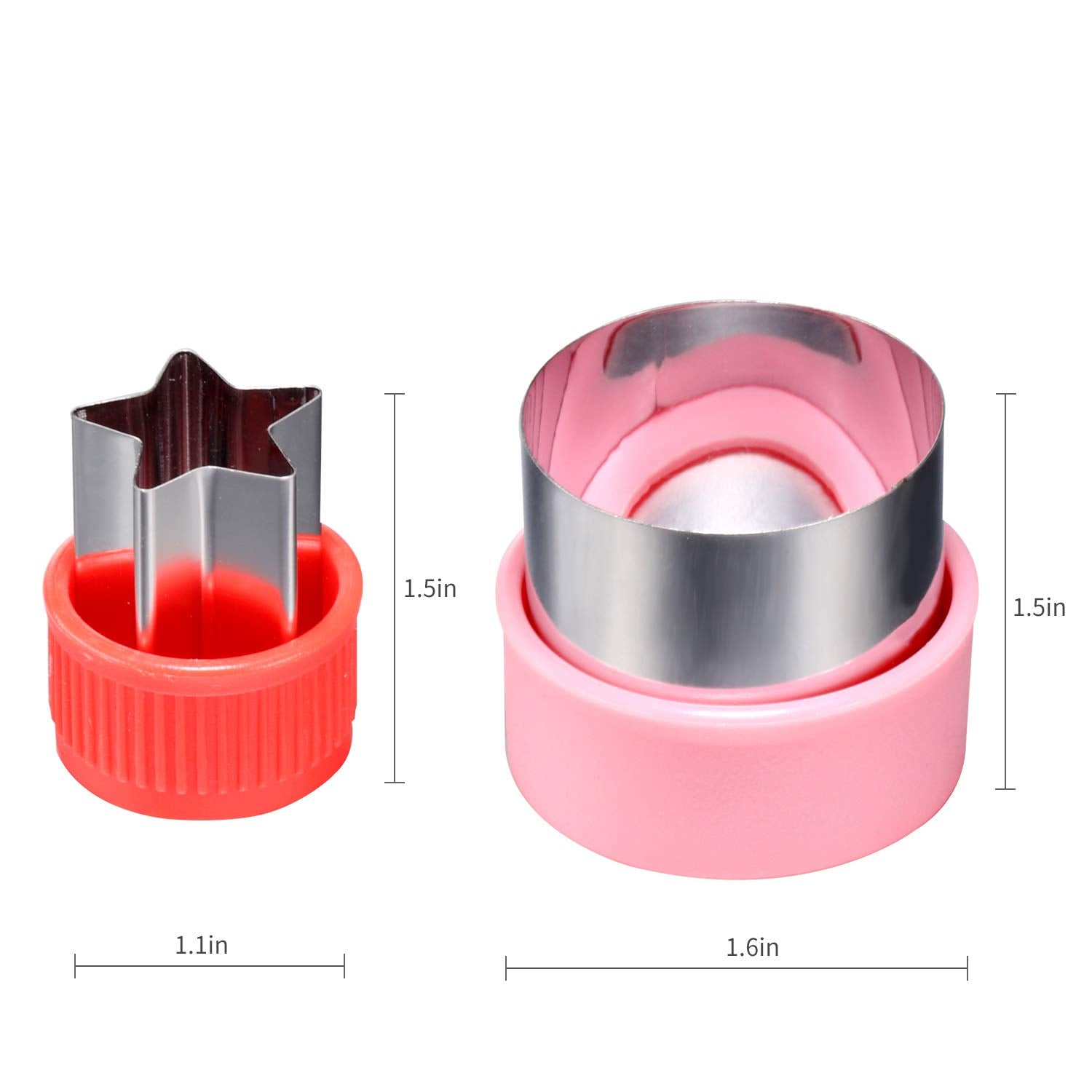 12 Pcs Mini Cookie Cutters Vegetable Cutter Shapes Sets Fruit Stamps Mold