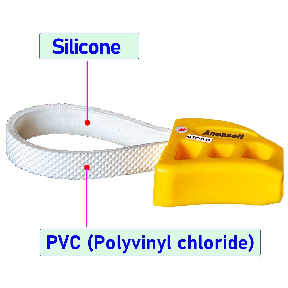 2021 Silicone Belt Jar Opener, Easily Opens 3/8'' Extra Small And 6'' Extra Large Bottle Caps, Adjustable Silicone Belt Wrench.