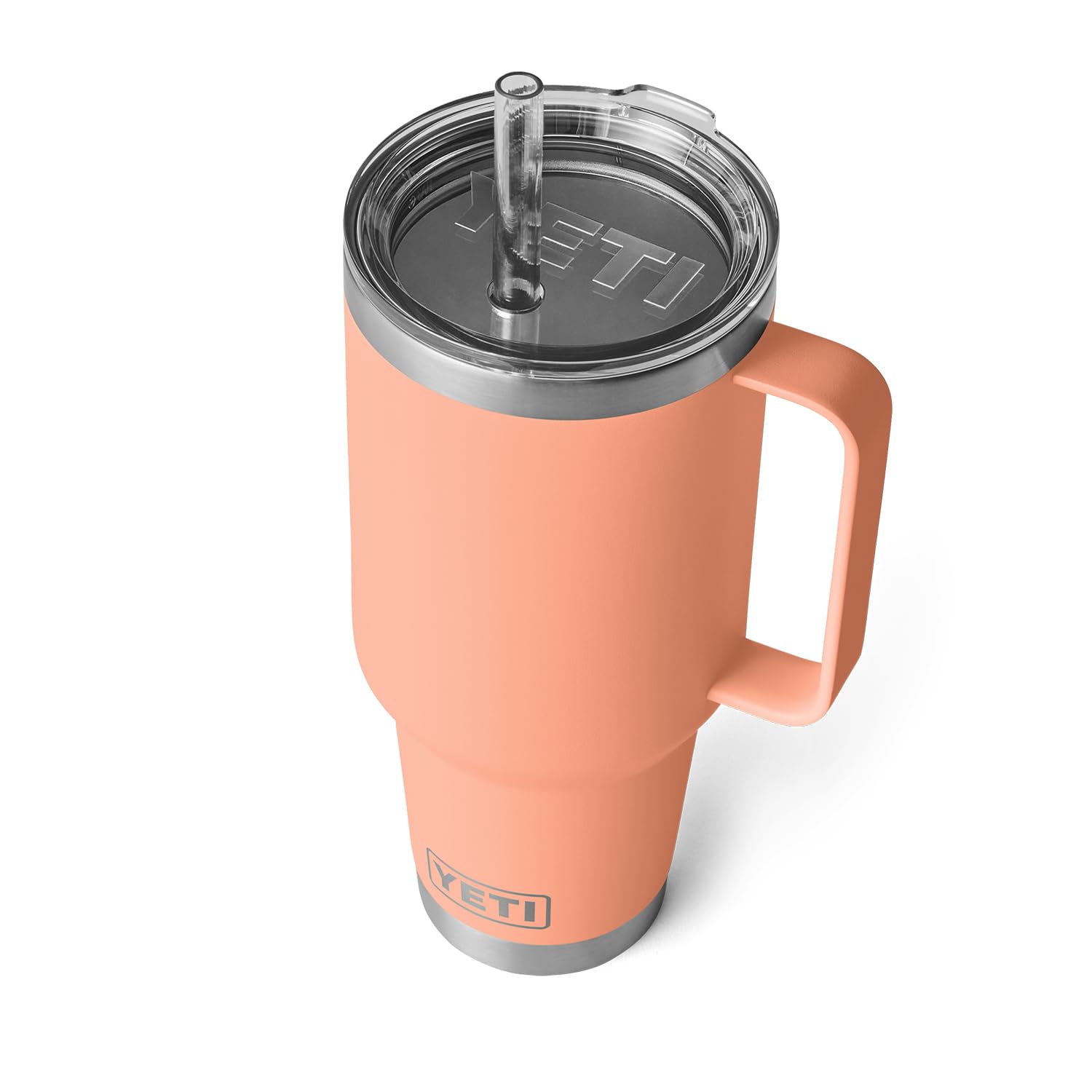 Yeti Rambler 42 Oz Straw Mug, Vacuum Insulated, Stainless Steel, Lowcountry Peach