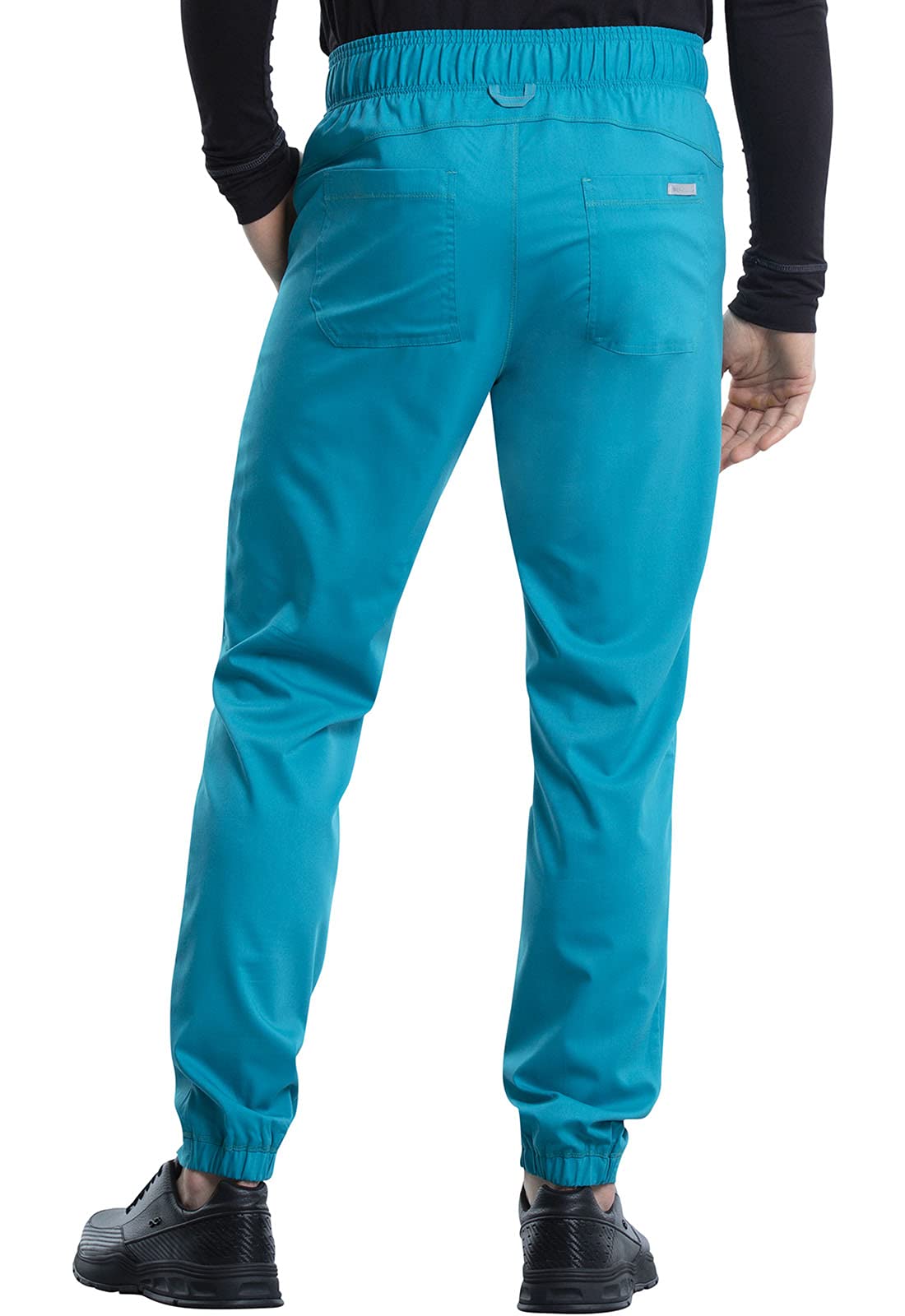Cherokee Men Scrubs Pant Workwear Revolution Natural Rise Jogger Ww012, S, Teal Blue