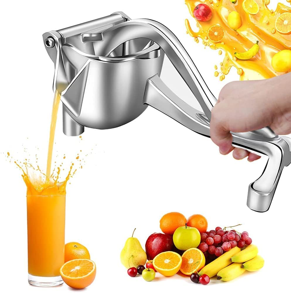 Vyana Treasure Aluminium Manual Fruit Juicer  Heavy Duty Hand Press Lemon & Orange Squeezer, Citrus Juice Extractor, Durable Ha