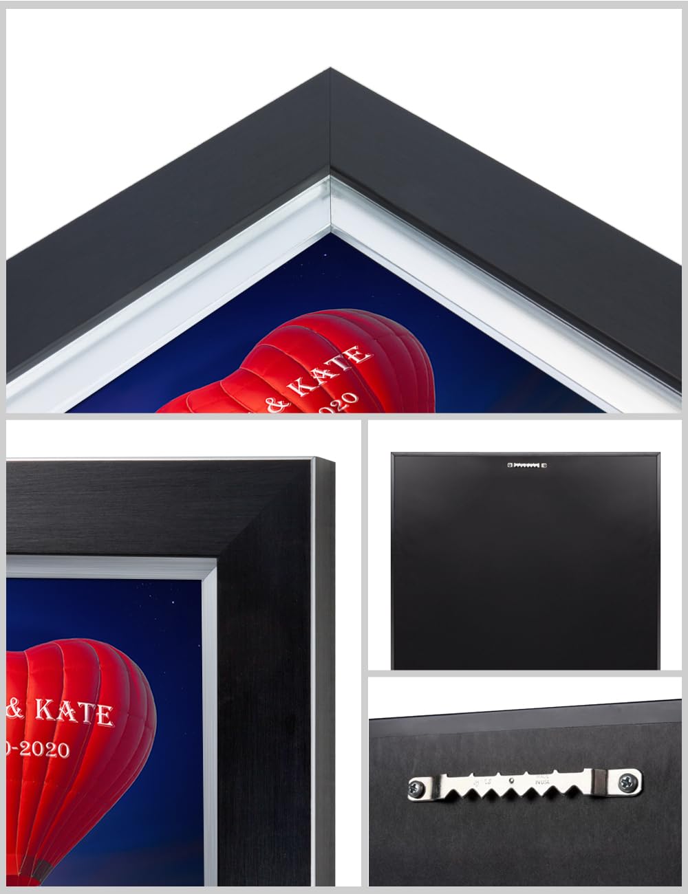 Ipic - Romance On High Personalized Wall Art With Names, Personalized Artwork With Names And Date On, Customized Gift For Annive