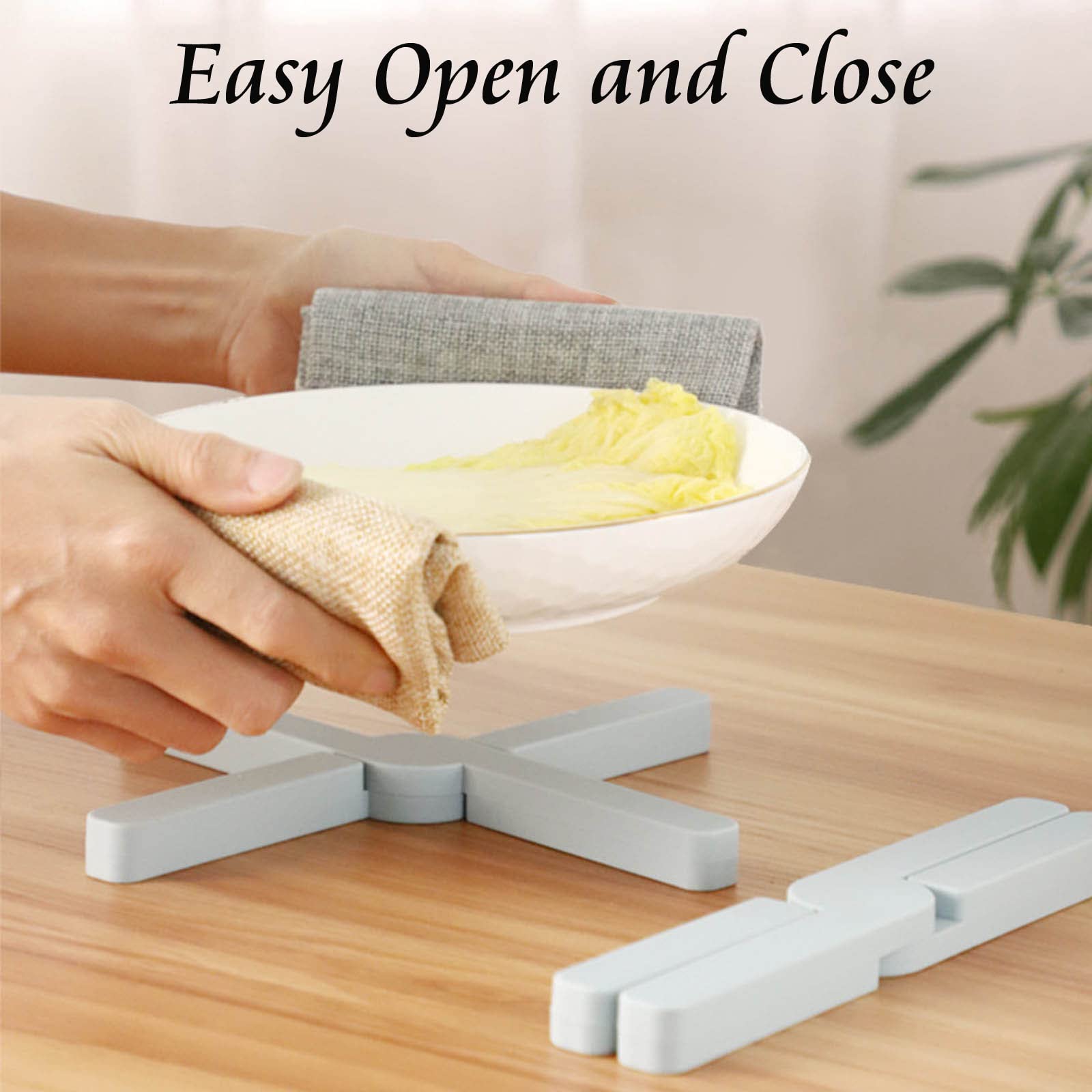 Trivet For Hot Pots And Pans 3 Pieces Cross Silicone Foldable Large Trivets For Hot Dishes And Iron, Trivet Set