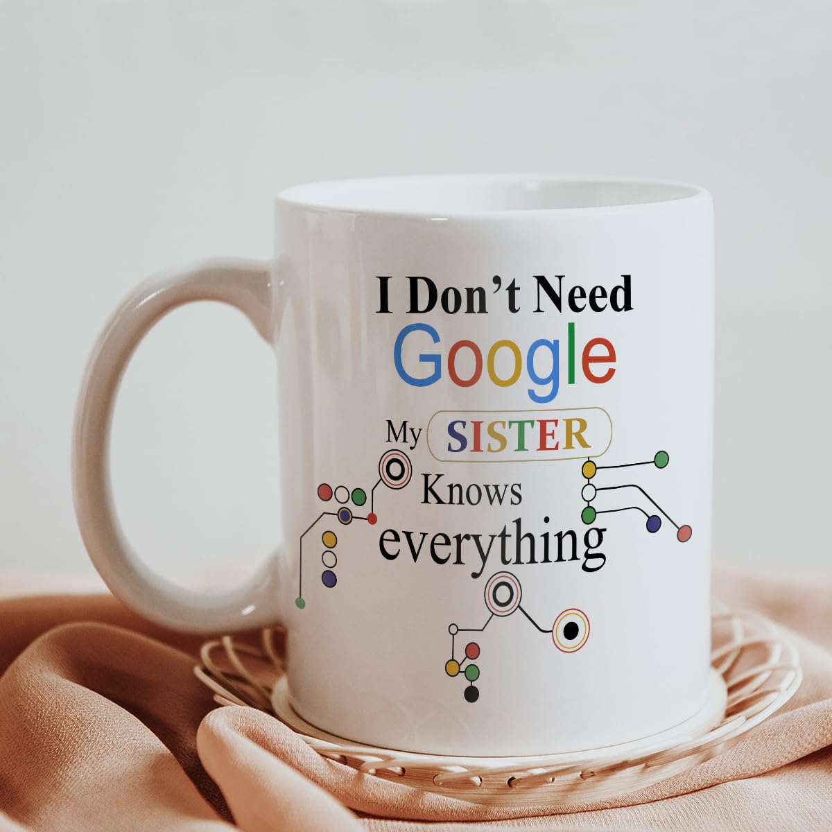 SKYTRENDS Rakhi Gift for Sister Printed Coffee Mug with keychain, Teddy, Greeting card Gift for Birthday, Raksha Bandhan for Sis