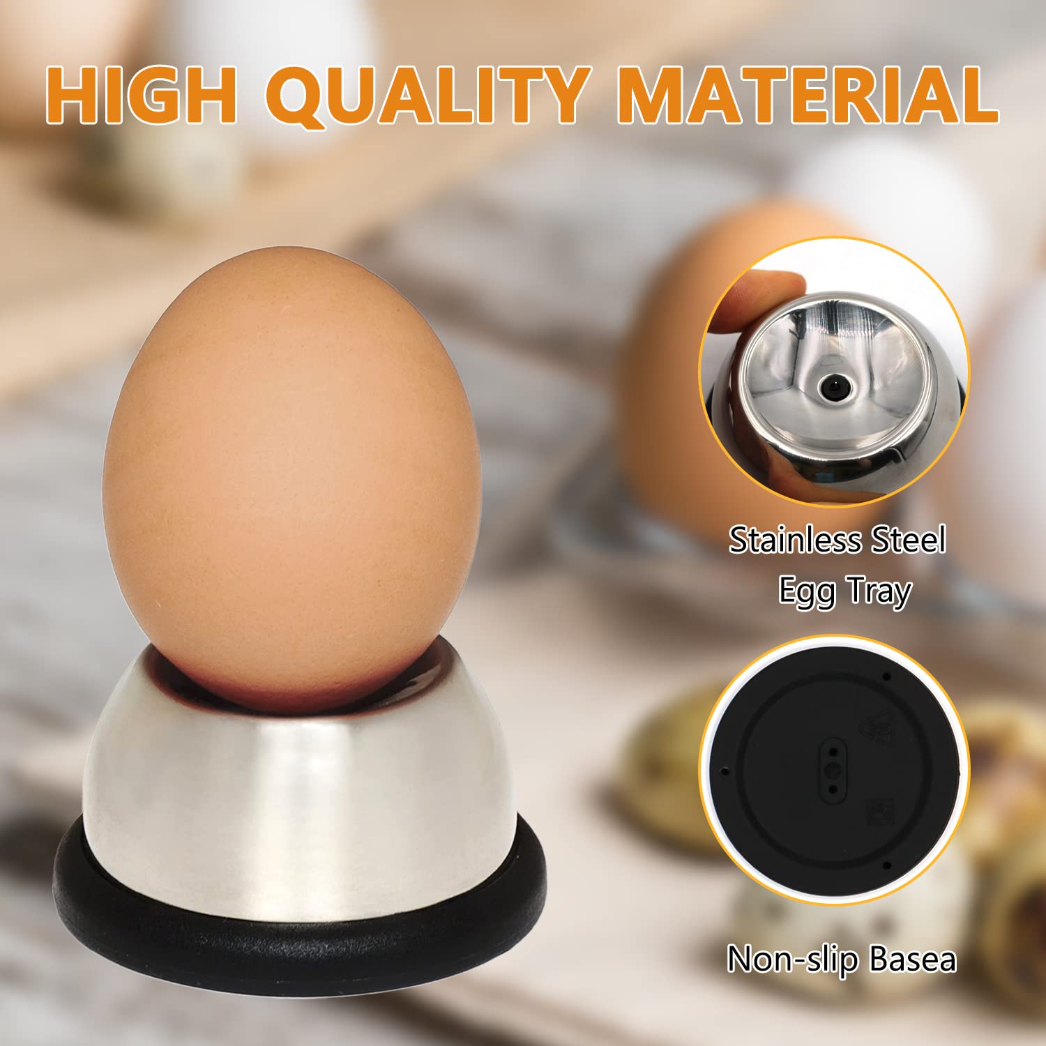 Egg Piercer, Stainless Steel Needle Egg Punch, Egg Piercer Hole Seperater Bakery Kitchen Tools, Dishwasher Safe