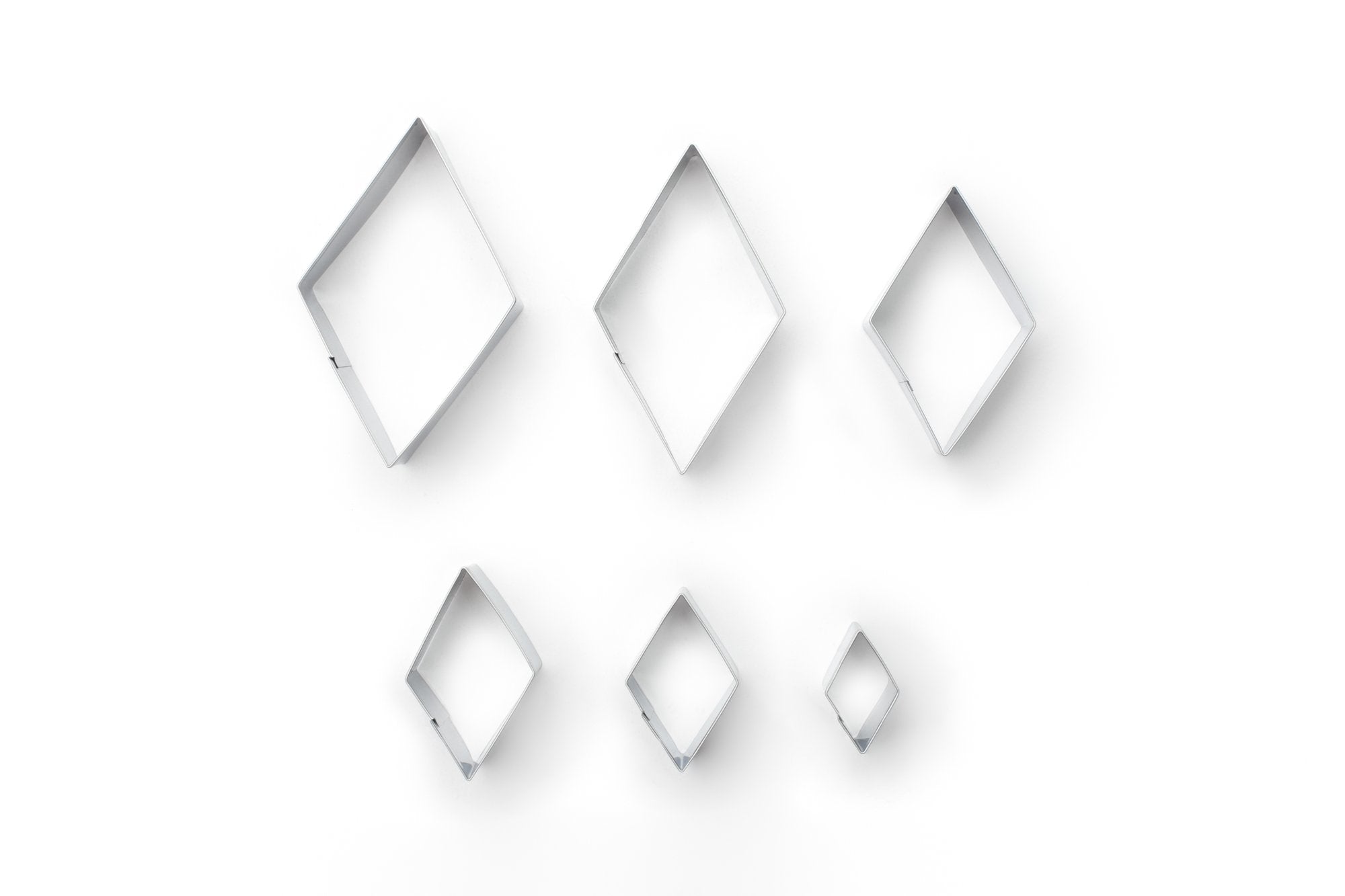 Fox Run 3612 Run Diamond Cookie Cutters, 4 X 4 X 0.25 Inches, Metallic