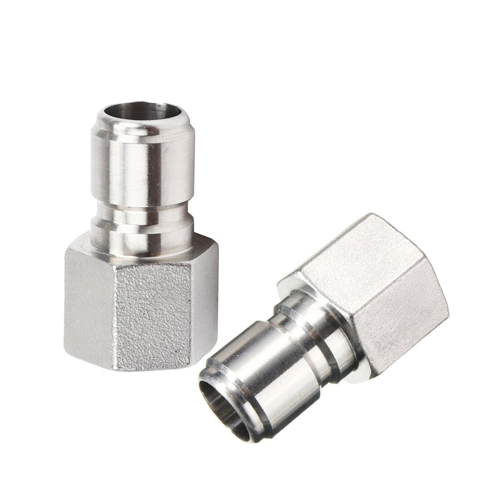 2Pcs Stainless Steel Female Quick Disconnect Fpt 1/2'' Homebrew Fitting Connector Homebrewing By Promaker (Fpt Male)