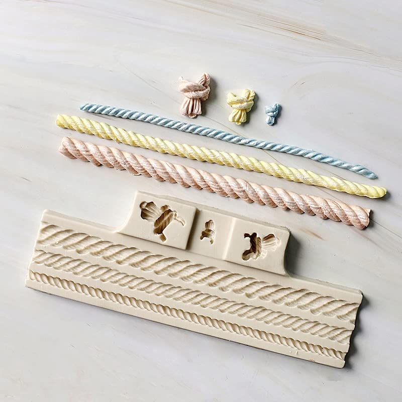 Cestony Ropes And Knots Silicone Molds For Diy Cake Fondant Biscuit Cookies Soap Sugar Pudding Chocolate Hard Candies Dessert Ca