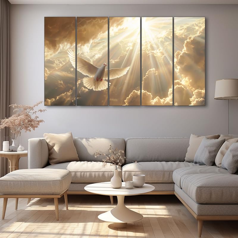 The Castle Decor Birds Painting With Frame Big Size 36X60 Wall Art For Living Room,Bedroom,Drawing Room,Hotels-Wooden Framed-765