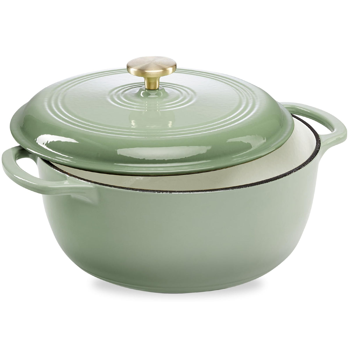 Best Choice Products 6 Quart Enamel Cast-Iron Round Dutch Oven, Family Style Heavy-Duty Pre-Seasoned Cookware For Home, Kitchen,