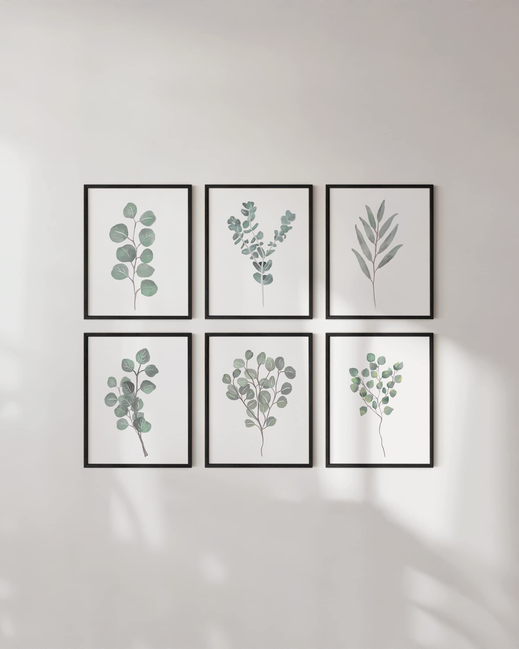 Haus And Hues Leaf Prints Botanical Wall Decor,Botanical Art Prints & Eucalyptus Leaves Wall Decor, Botanical Prints Wall Art, E