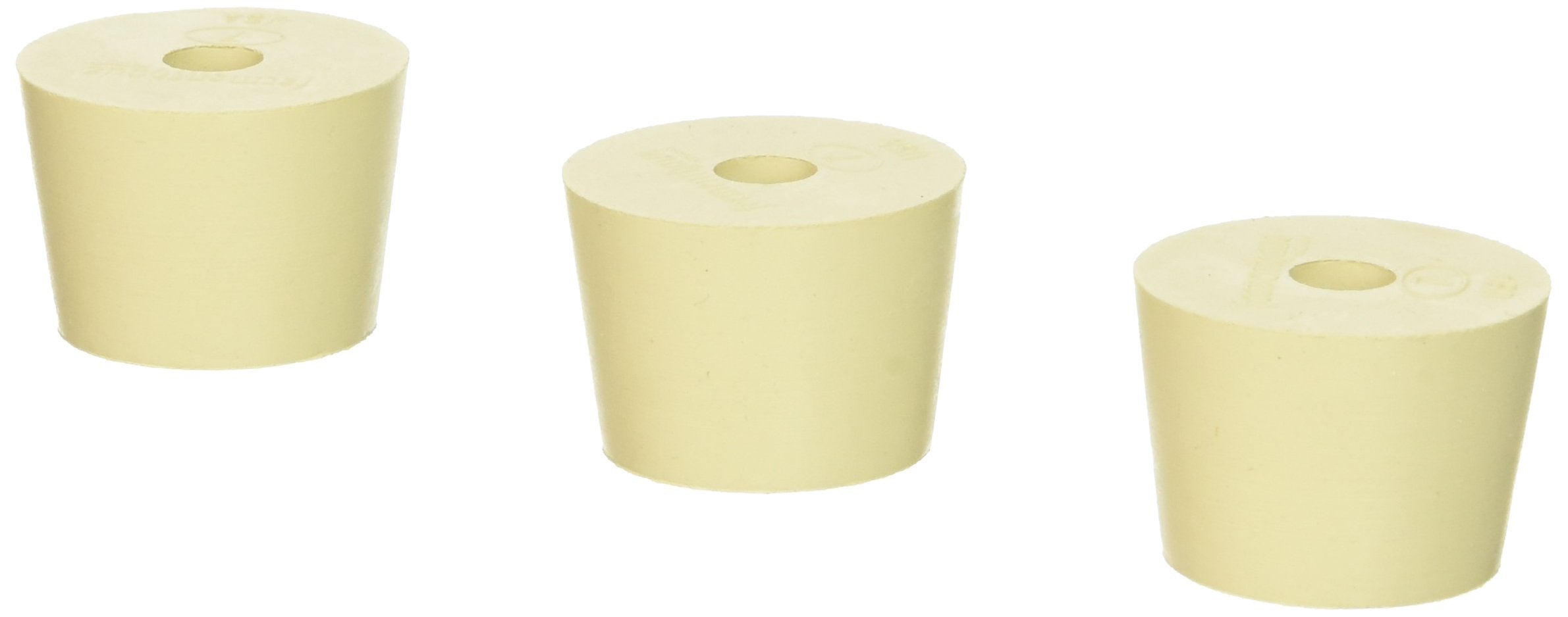 1 X Drilled Rubber Stopper #7 (Set Of 3)