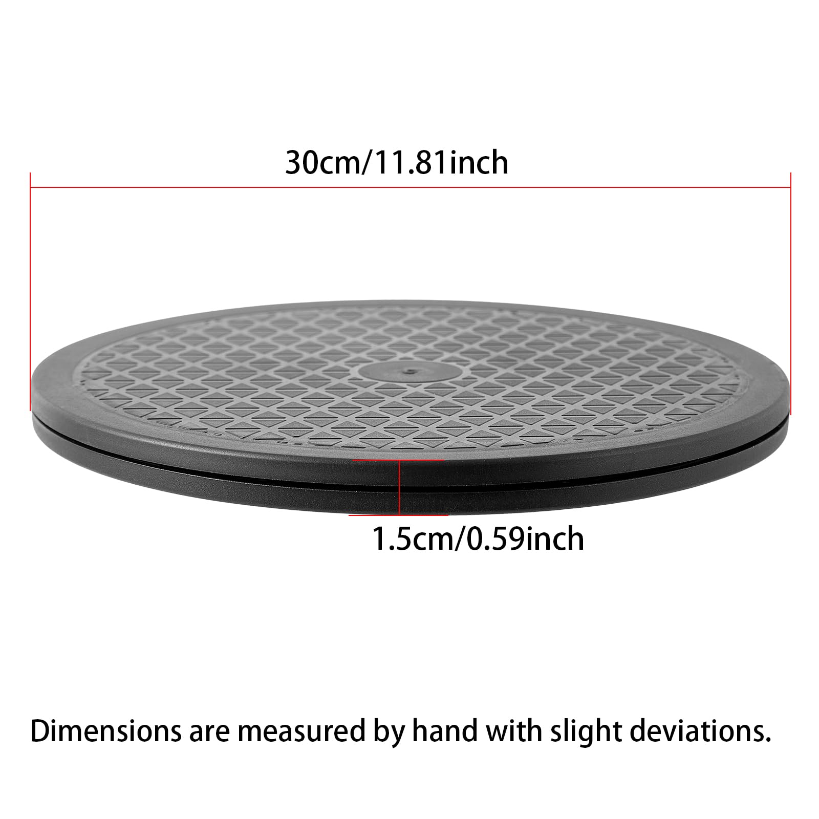 12 Inch Heavy Duty Rotating Swivel Stand - Lazy Susan With Steel Ball Bearings For Model Base/Rotating Plants/Crafts Stand Monit