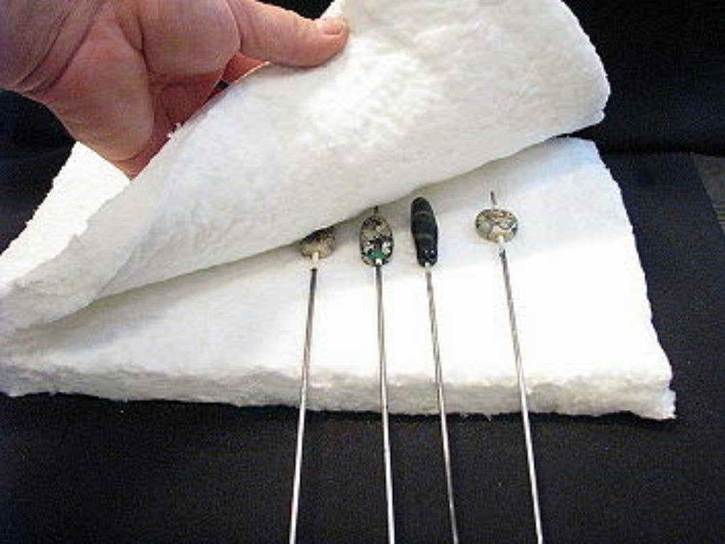 Devardi Glass Lampwork, Beadmaking, Two - Ceramic Fiber Blankets 1 X 12 X 18 Inches