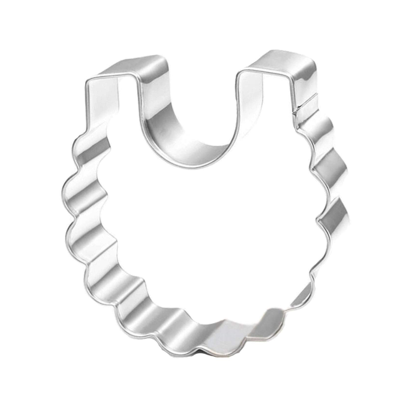 Zdywy Baby Bib Shaped Cookie Cutter For Baby Shower
