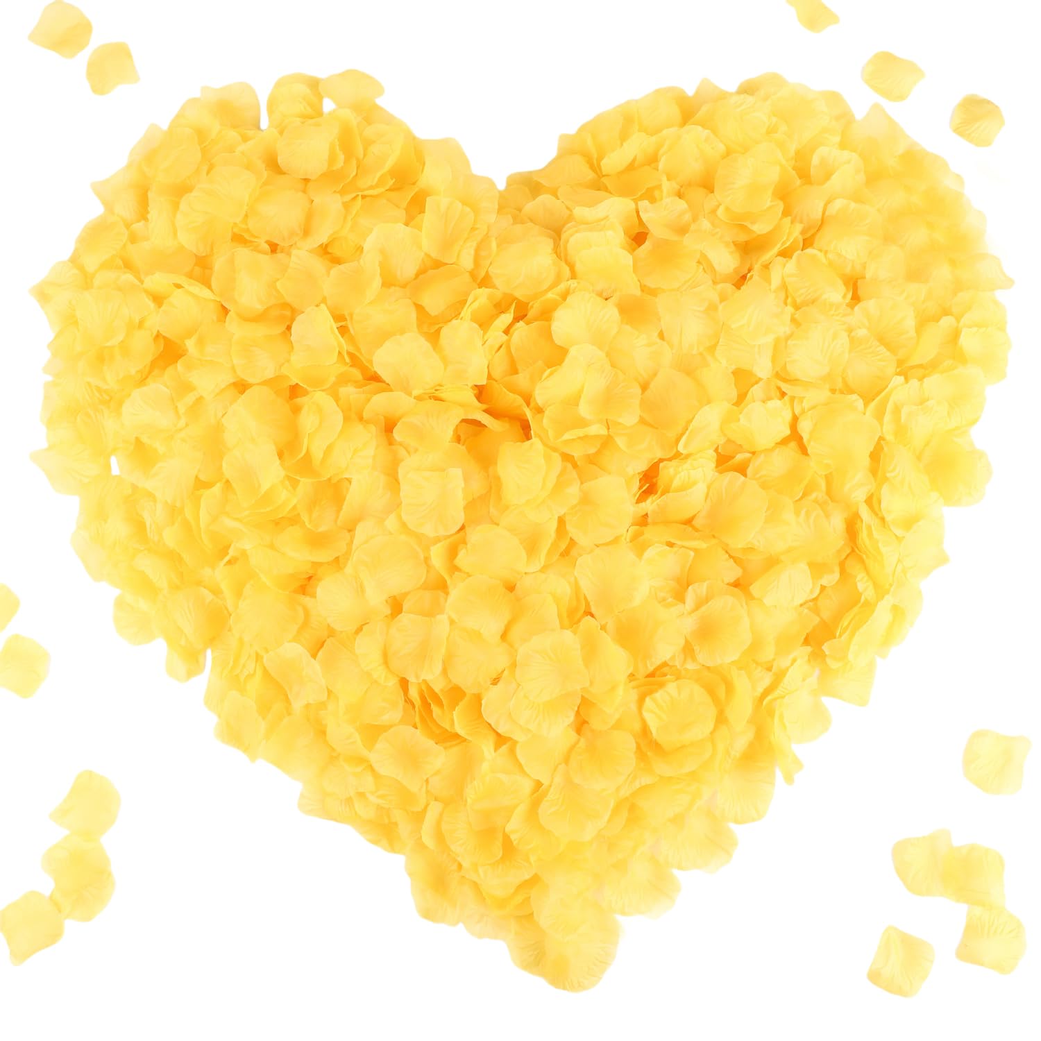 CODE FLORIST 1500 PCS Orange Yellow Silk Flower Rose Petals for Fall Wedding Decorations (Separated,Scented)