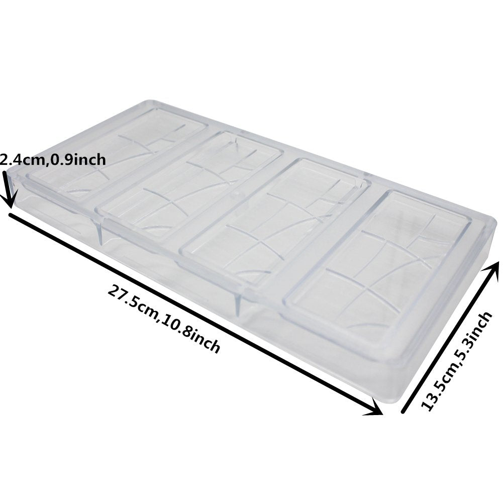 Goldbaking Plain Bar Chocolate Mold Polycarbonate Candy Bar Mold Fancy Bars Pc Chocolate Mould
