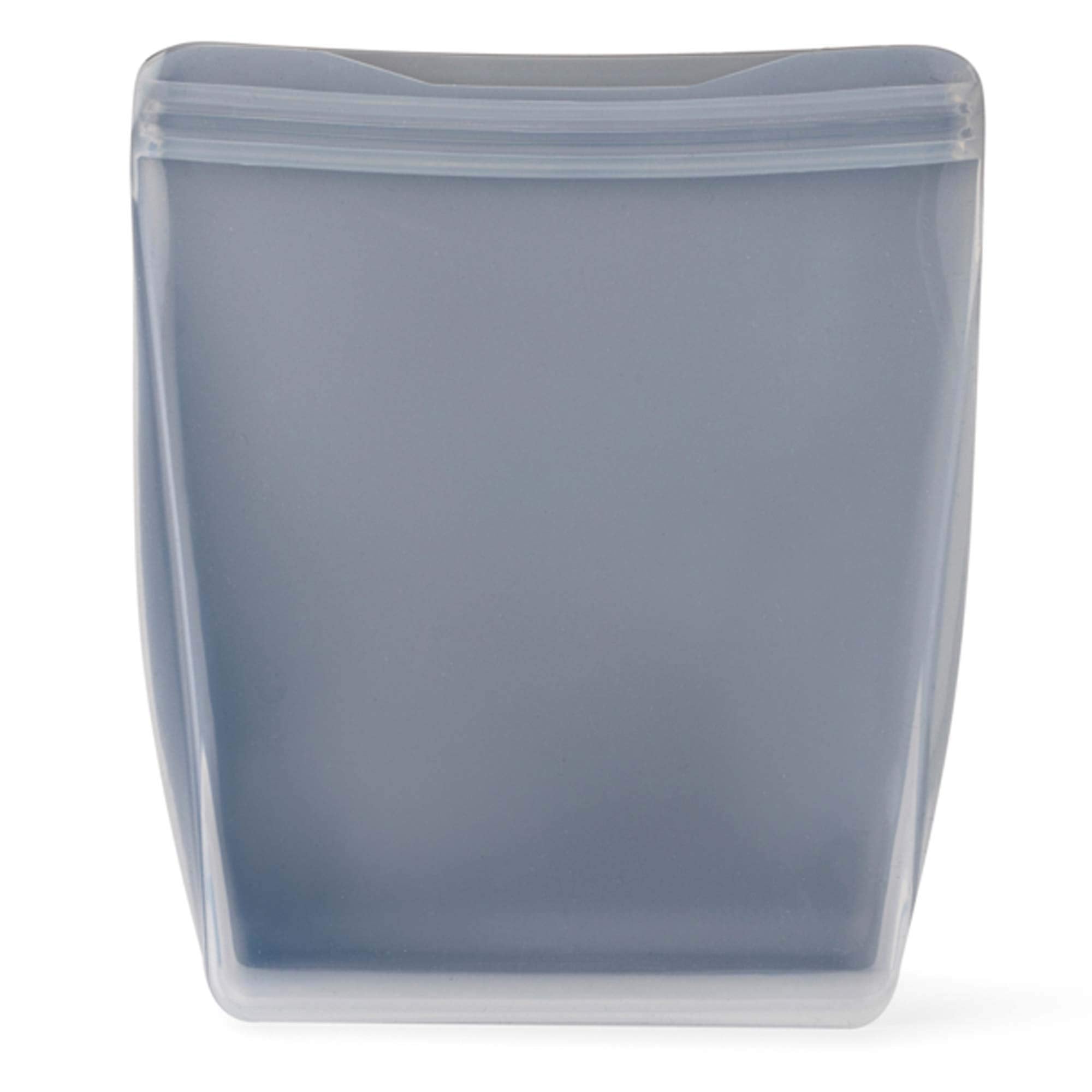 W&P Porter Silicone Reusable Storage Bag, Sandwich (36Oz Stand-Up), Slate, Food Storage Container, Microwave And Dishwasher Safe