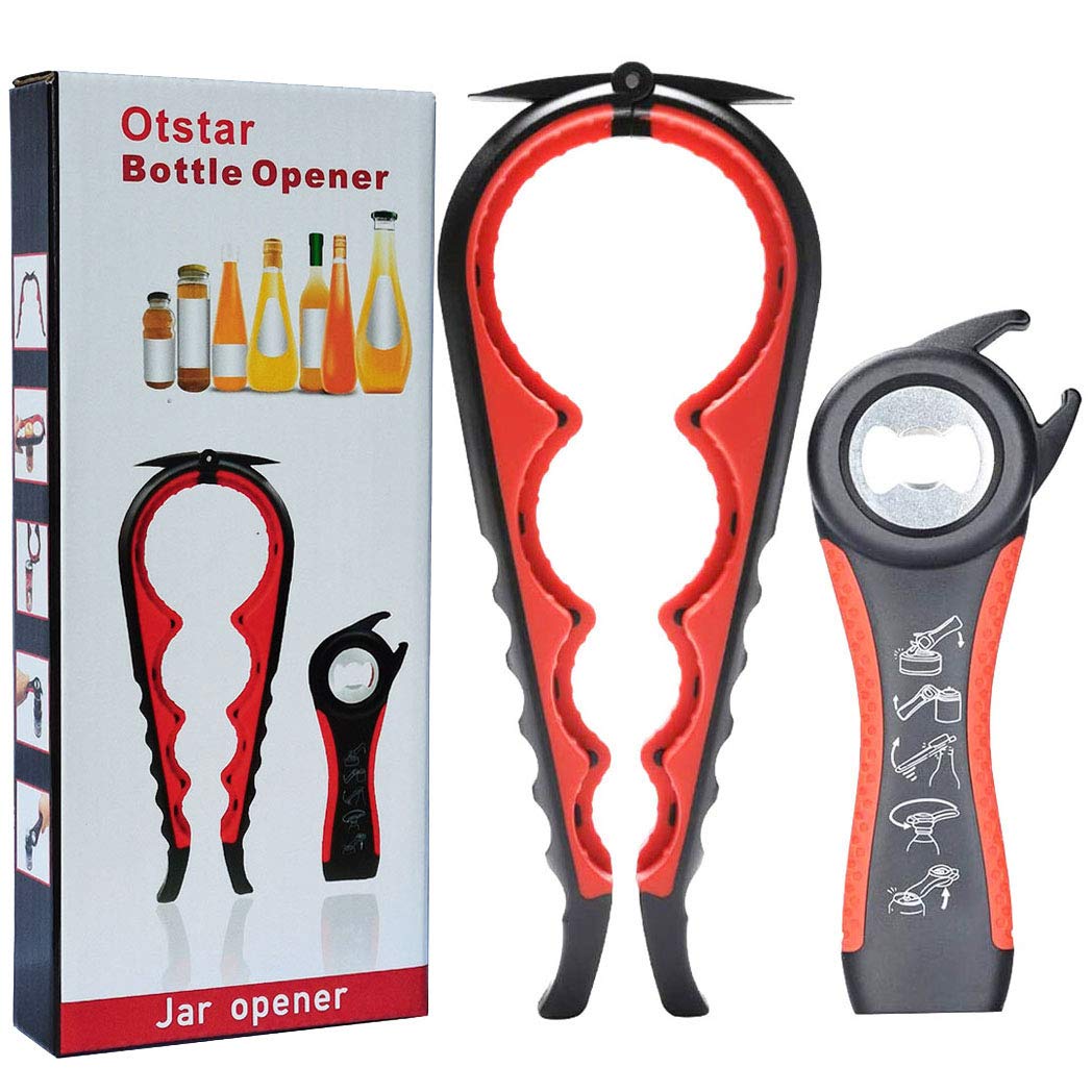 Jar Opener Bottle Opener And Ring Pull Can Opener For Seniors, Arthritis Hands And Anyone With Low Strength, Arthritis Jar Opene