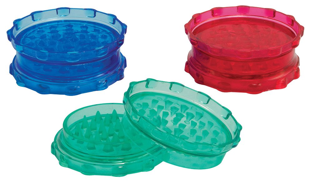 Large Acrylic Grinder ~ Assorted Colors ~ Approx 3.25 X 1 Inches
