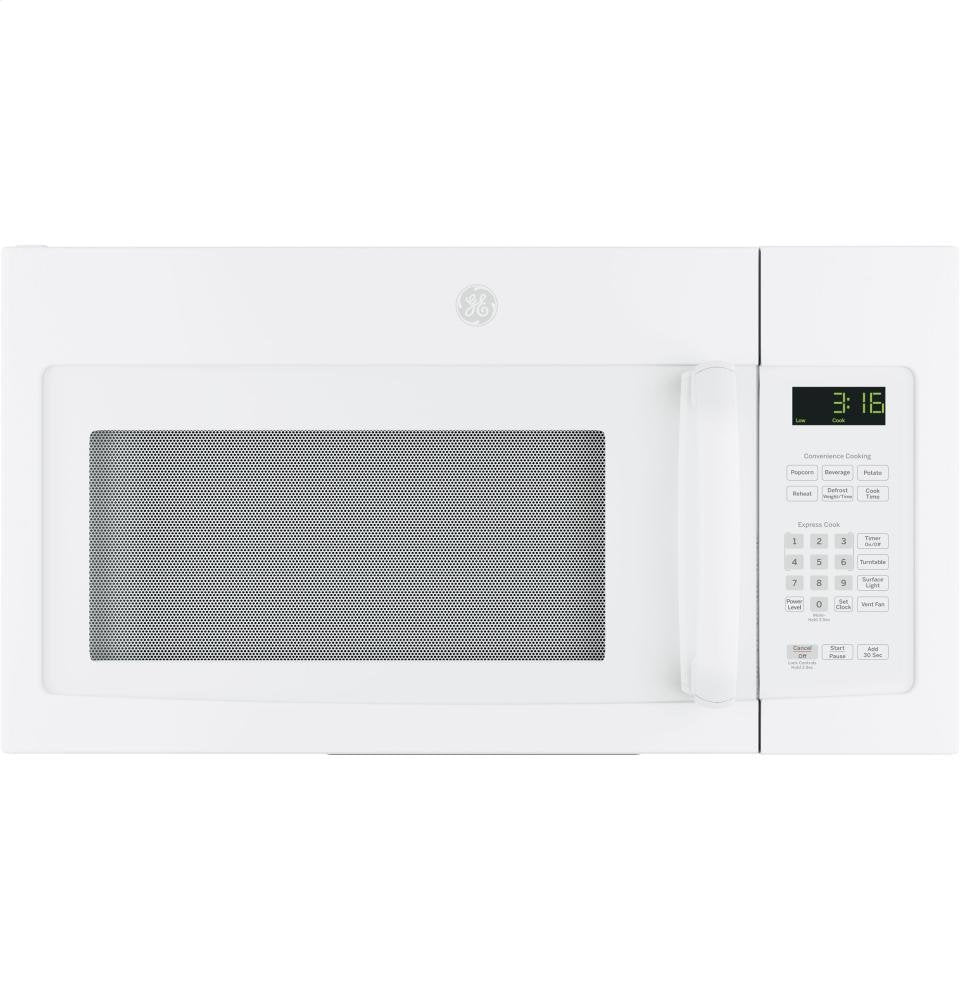 GE JNM3163DJWW 1.6 Cu. Ft. White Over-the-Range Microwave