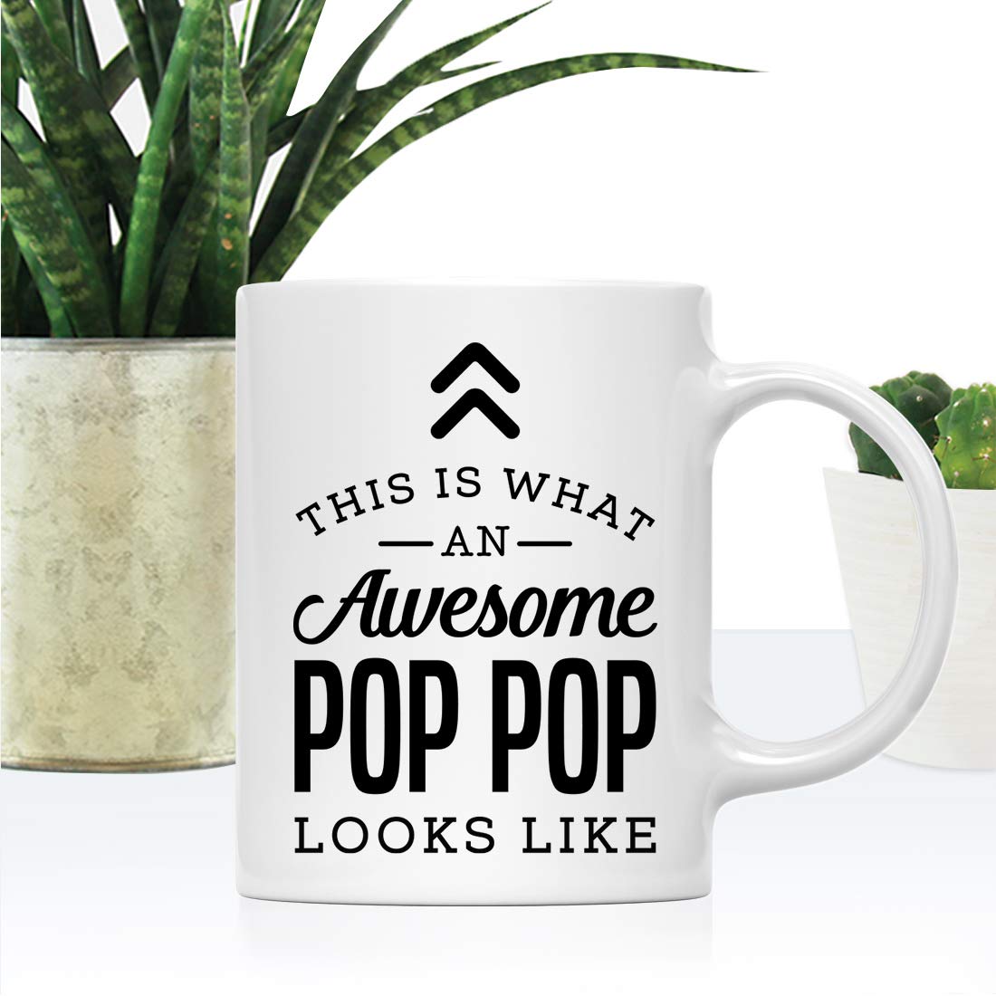 Andaz Press 11oz. Ceramic Coffee Tea Mug Gift, This is What an Awesome Pop Pop Looks Like, 1-Pack, Birthday Gift Ideas Coworker