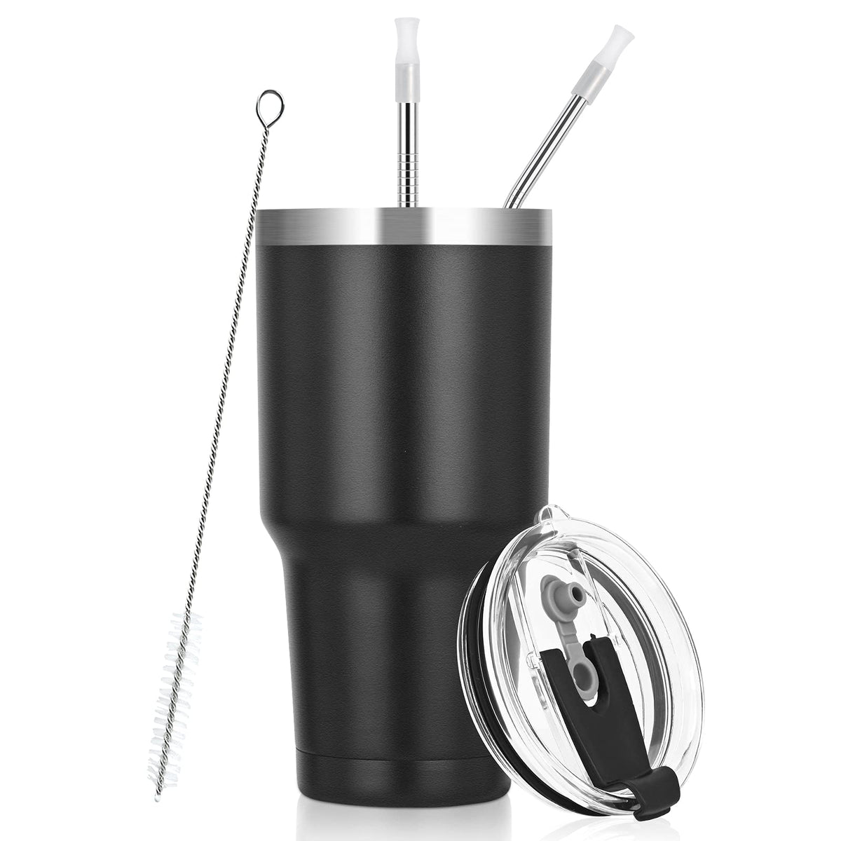 Lifecapido 30Oz Stainless Steel Tumbler, Insulated Coffee Tumbler Cup, Double Wall Vacuum Insulated Travel Tumbler With Lid And