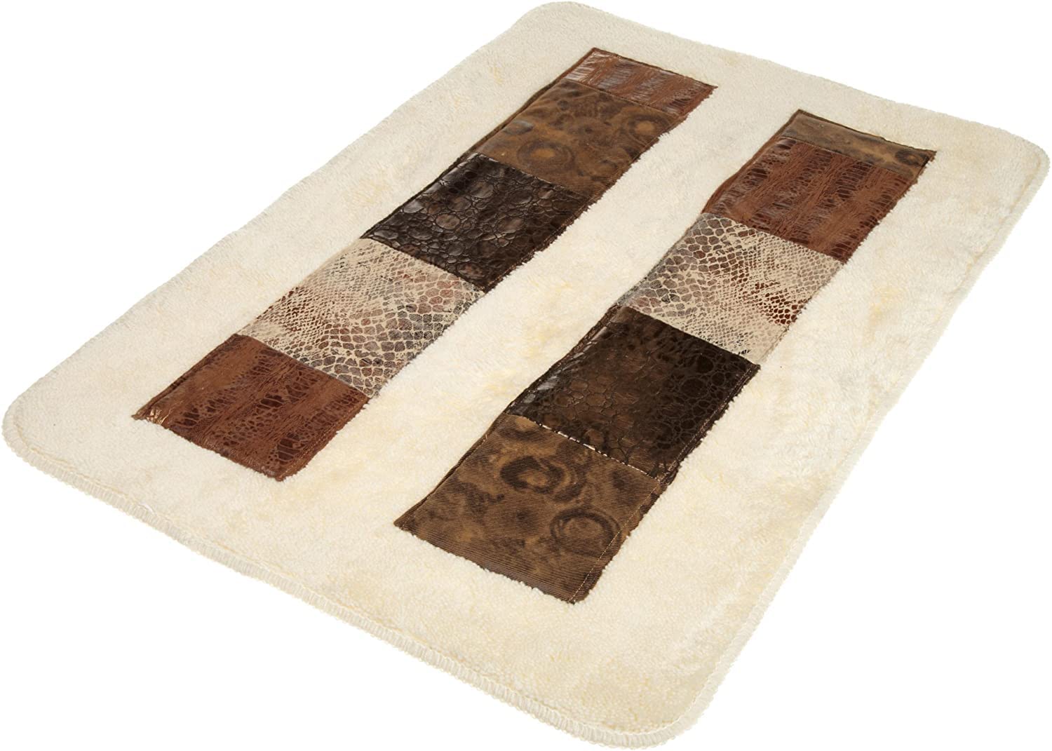 Zahari Home Zambia Animal Print Bathroom Rug Classic Luxury Bath Rug Contemporary Decor Beautiful Shower Mat Unique Design Styli