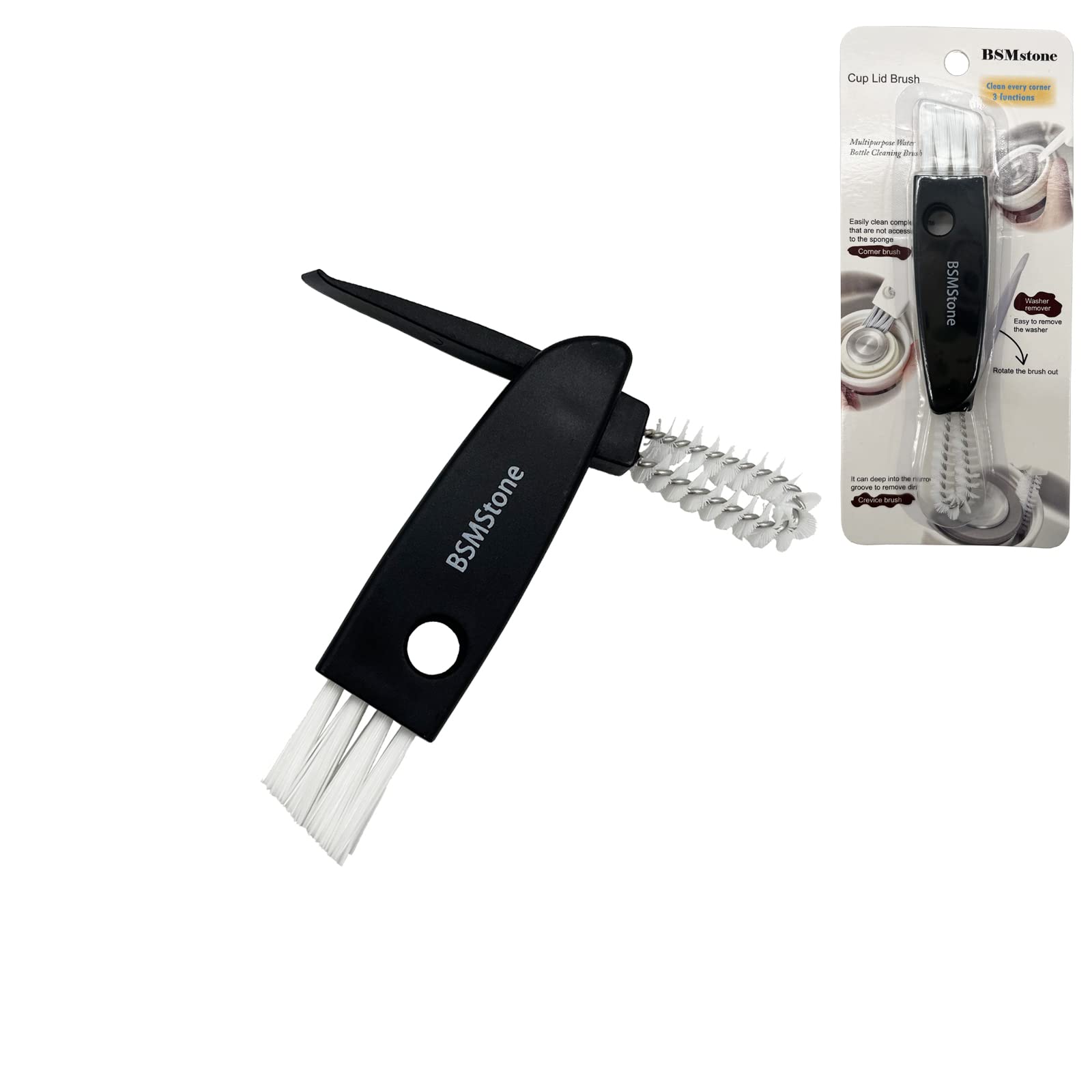 Bsmstone Tiny Cleaning Brush-Mini Multi-Functional Crevice Cleaning Brush, Water Bottle Cleaning Tools For Bottle Cup,Nursing Bo