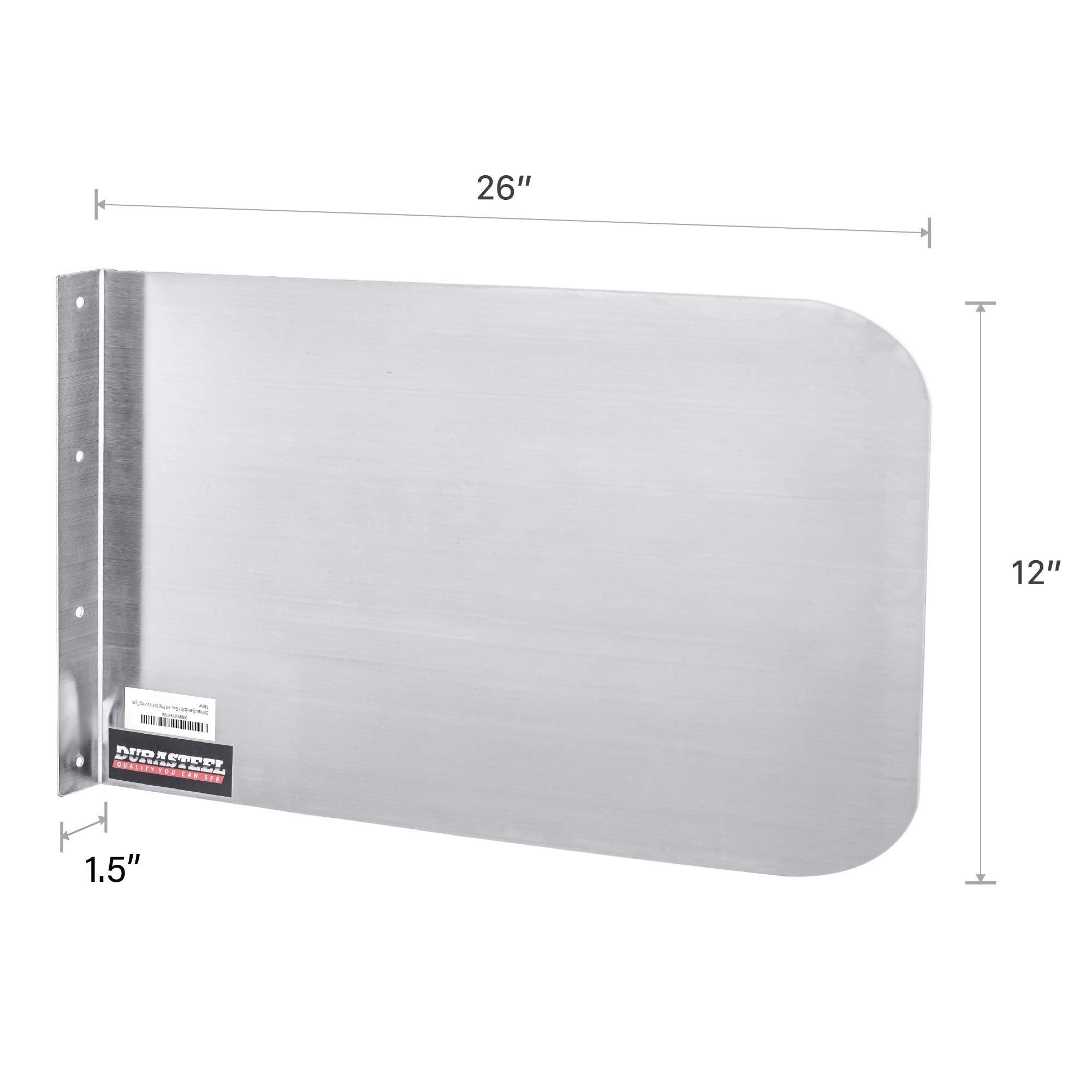 Durasteel Stainless Steel Splash Guard-26'' X 12'' Wall Mount Commercial Shield Kitchen Safety & Hygiene Cooking Splatter Screen
