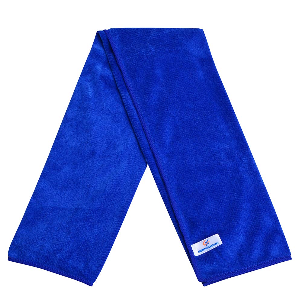 Hopeshine Microfiber Sports Towel Fast Drying Gym Towels 3-Pack 16Inch X 32Inch (Dark Blue 3-Pack)