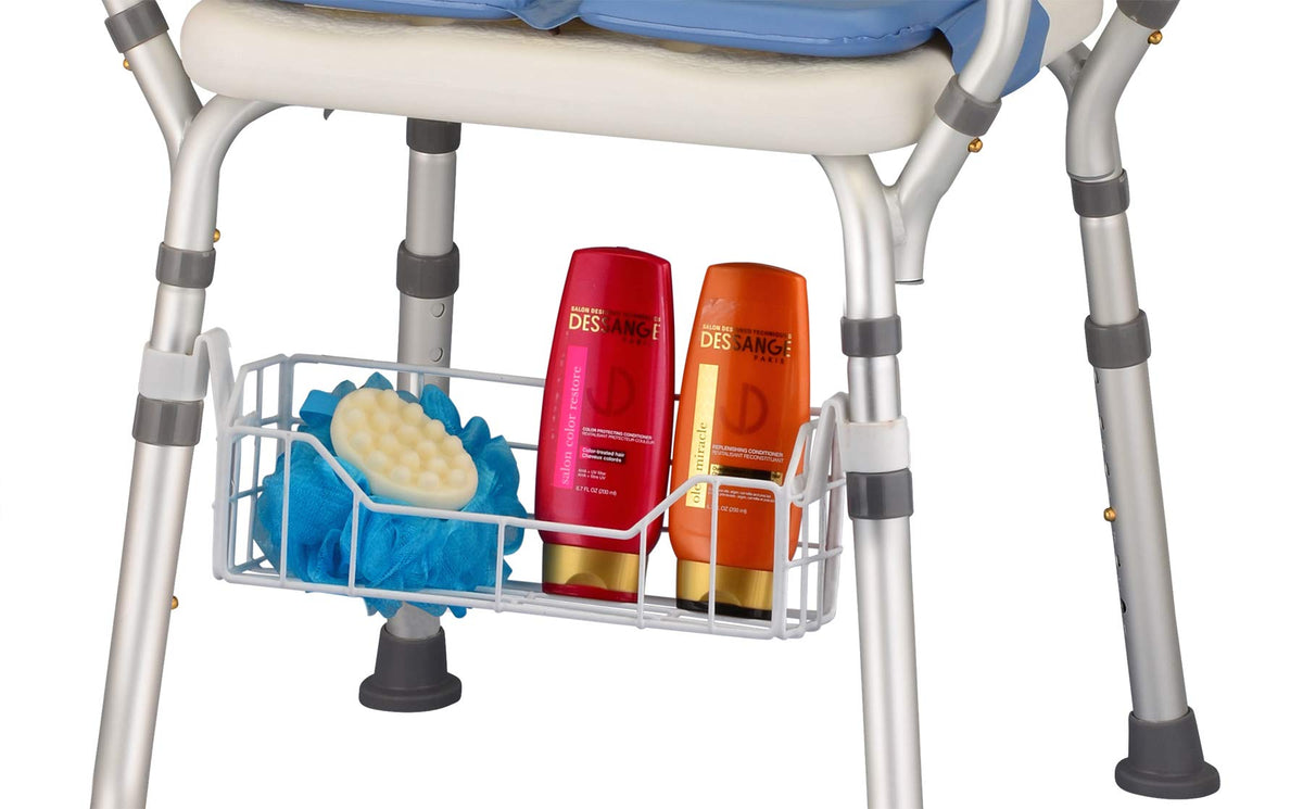 Nova Shower Chair Basket Accessory, Shampoo & Soap Holder For Shower & Bath Chair, Basket Caddy For Bath & Shower Chair, Univers