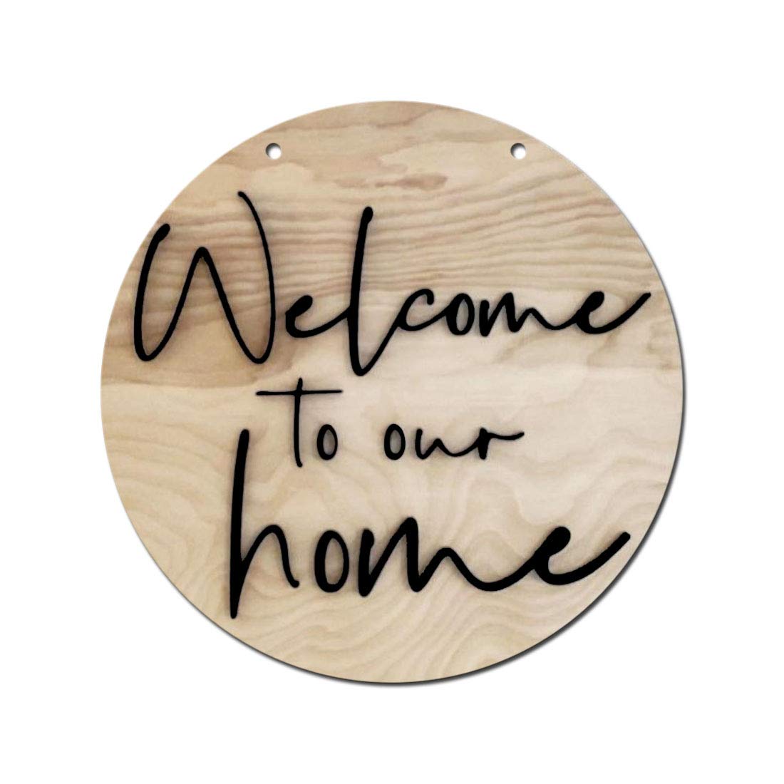 Shraddha Saburi Artwork Round Sign, Wood Sign, Tin Sign, Welcome To Our Home, Door Decor, Door Decoration, Wall Decoration, Wall