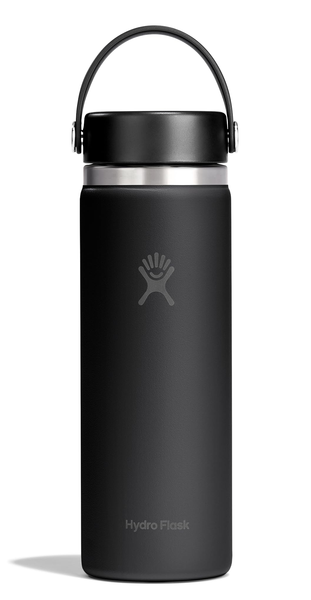 Hydro Flask Water Bottle - Insulated Stainless Steel - Wide Mouth Flex Lid, Non Spill, Leakproof and Refillable in 20 Oz Tonal B